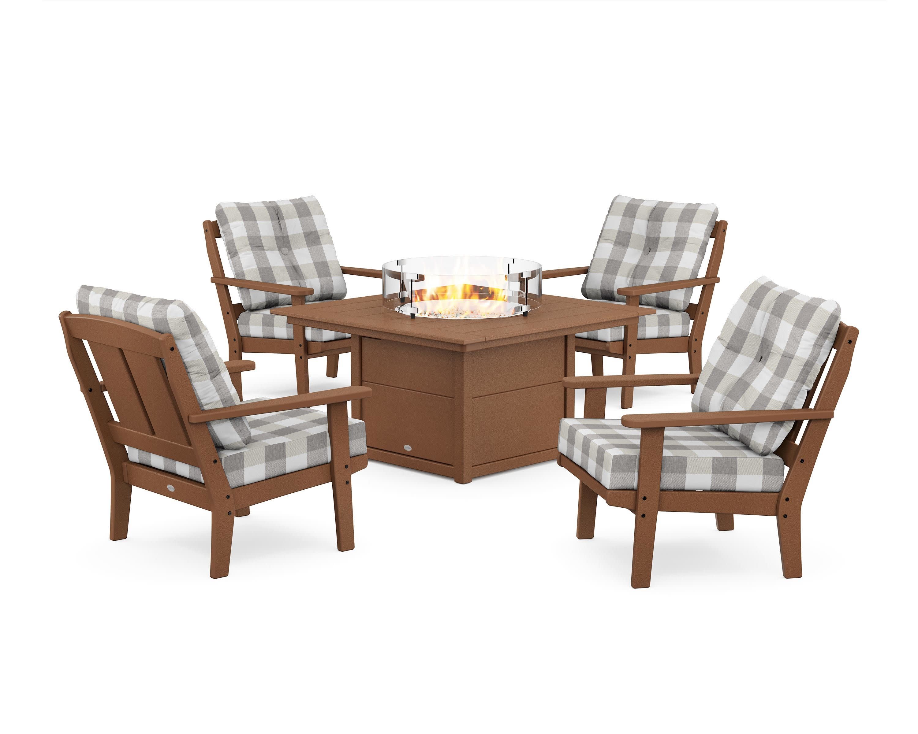 Mission 5-Piece Deep Seating Set with Fire Pit Table - Image 78