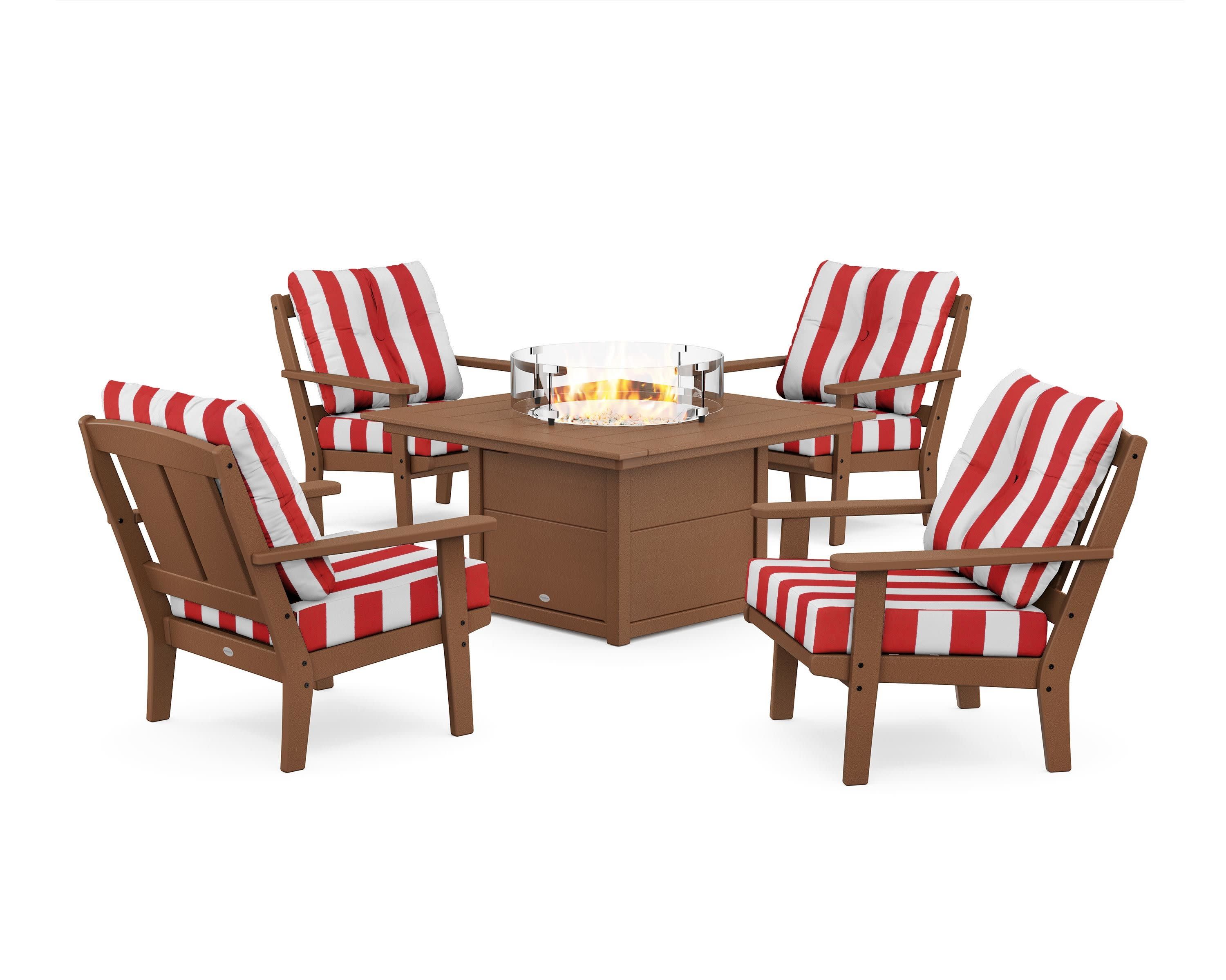 Mission 5-Piece Deep Seating Set with Fire Pit Table - Image 84