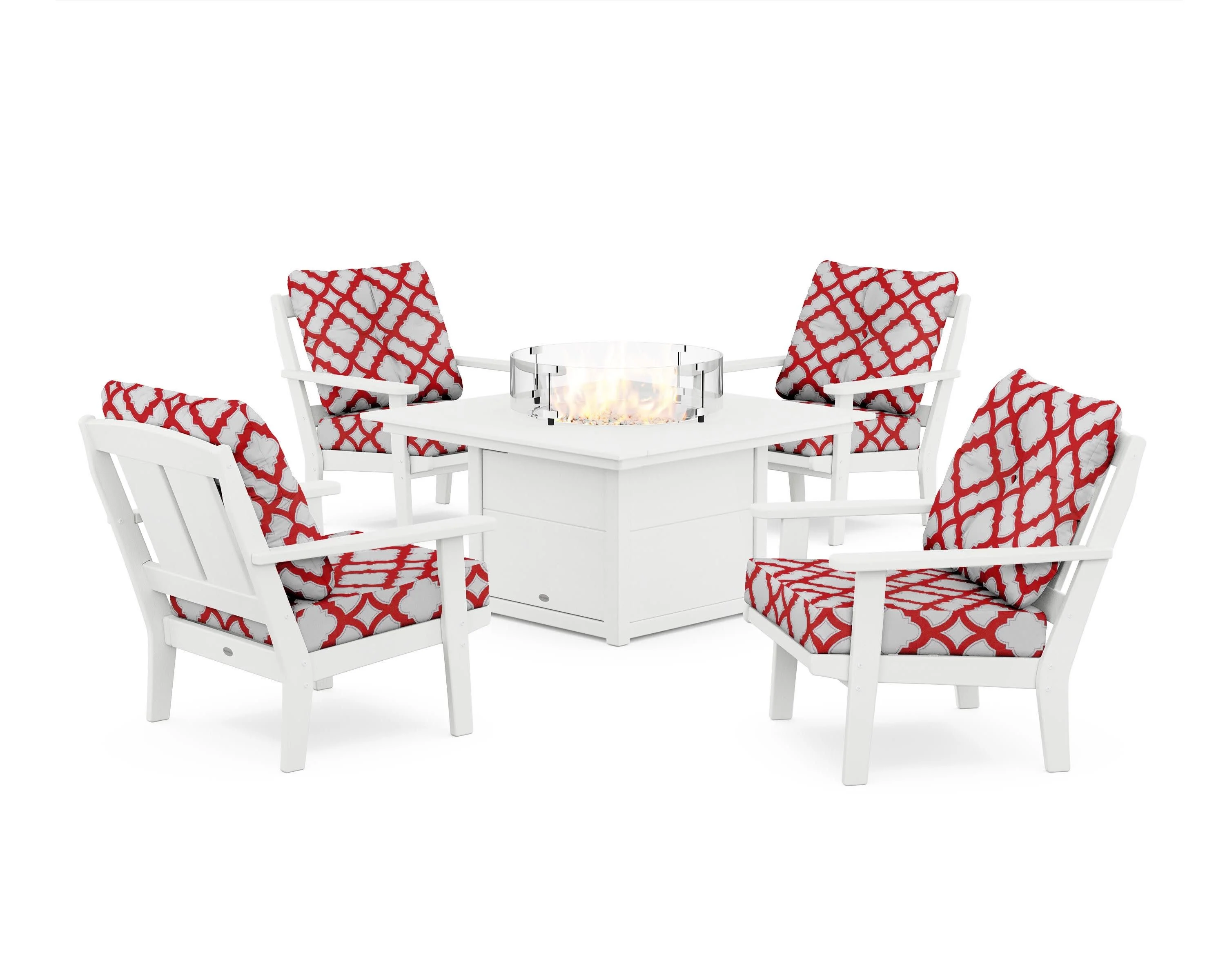 Mission 5-Piece Deep Seating Set with Fire Pit Table - Image 98