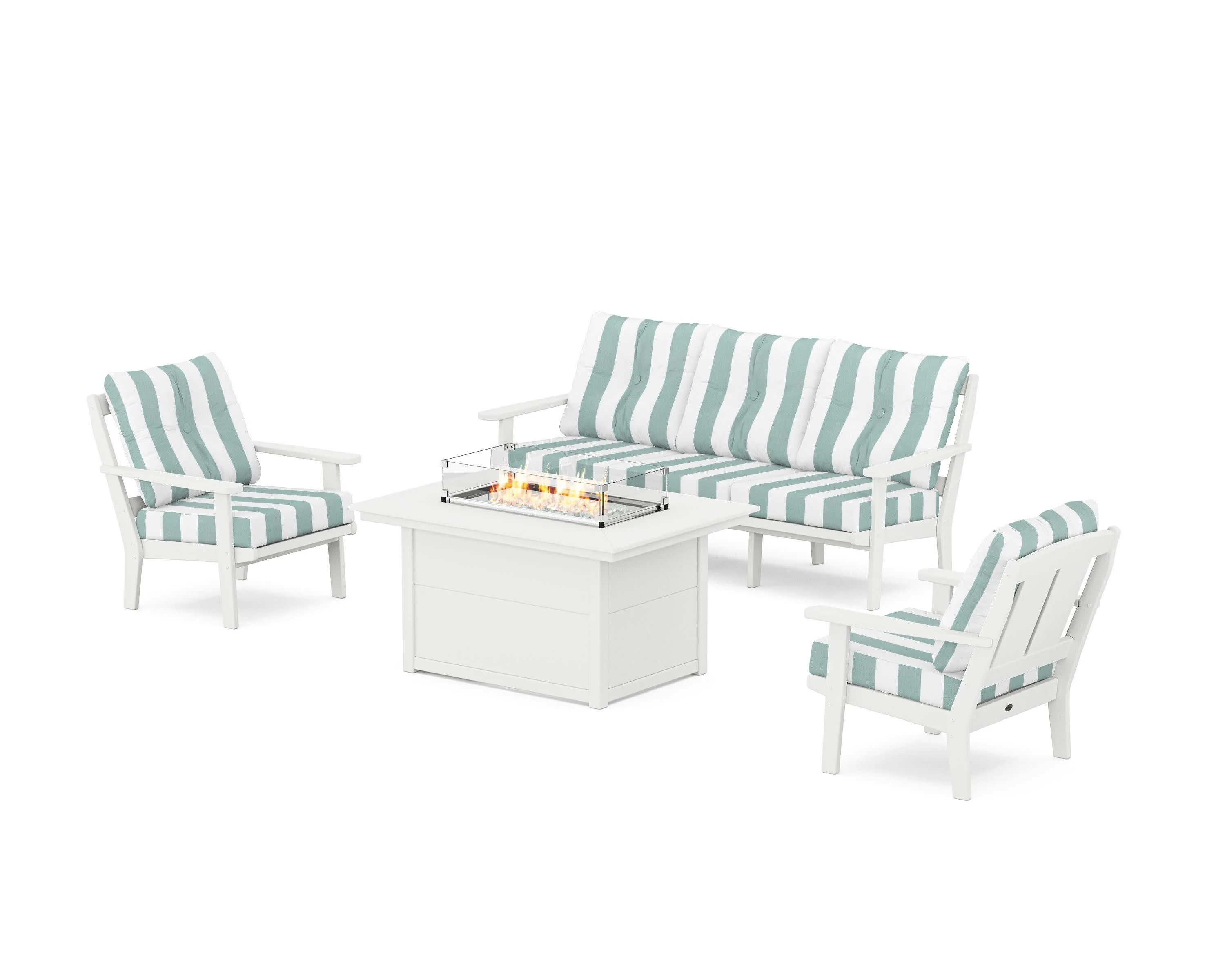 Mission Deep Seating Fire Pit Table Set - Image 117