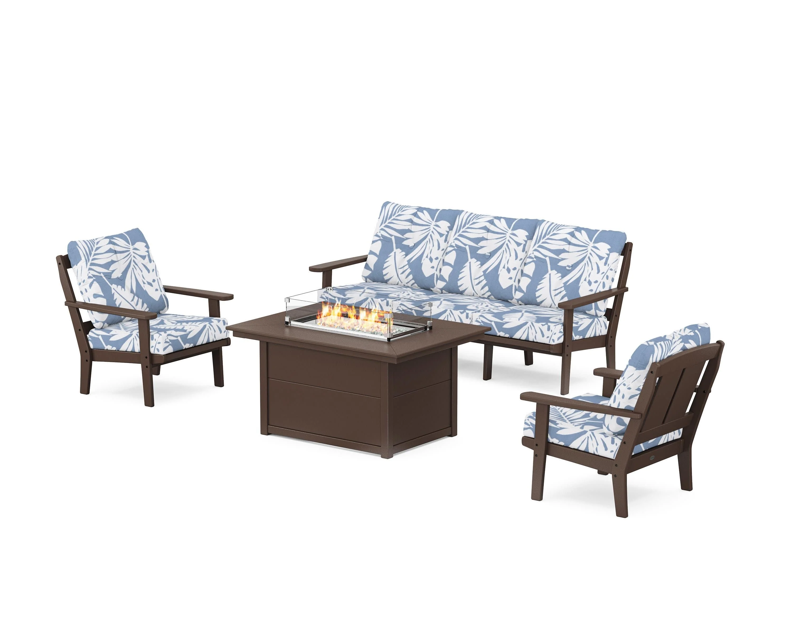 Mission Deep Seating Fire Pit Table Set - Image 182