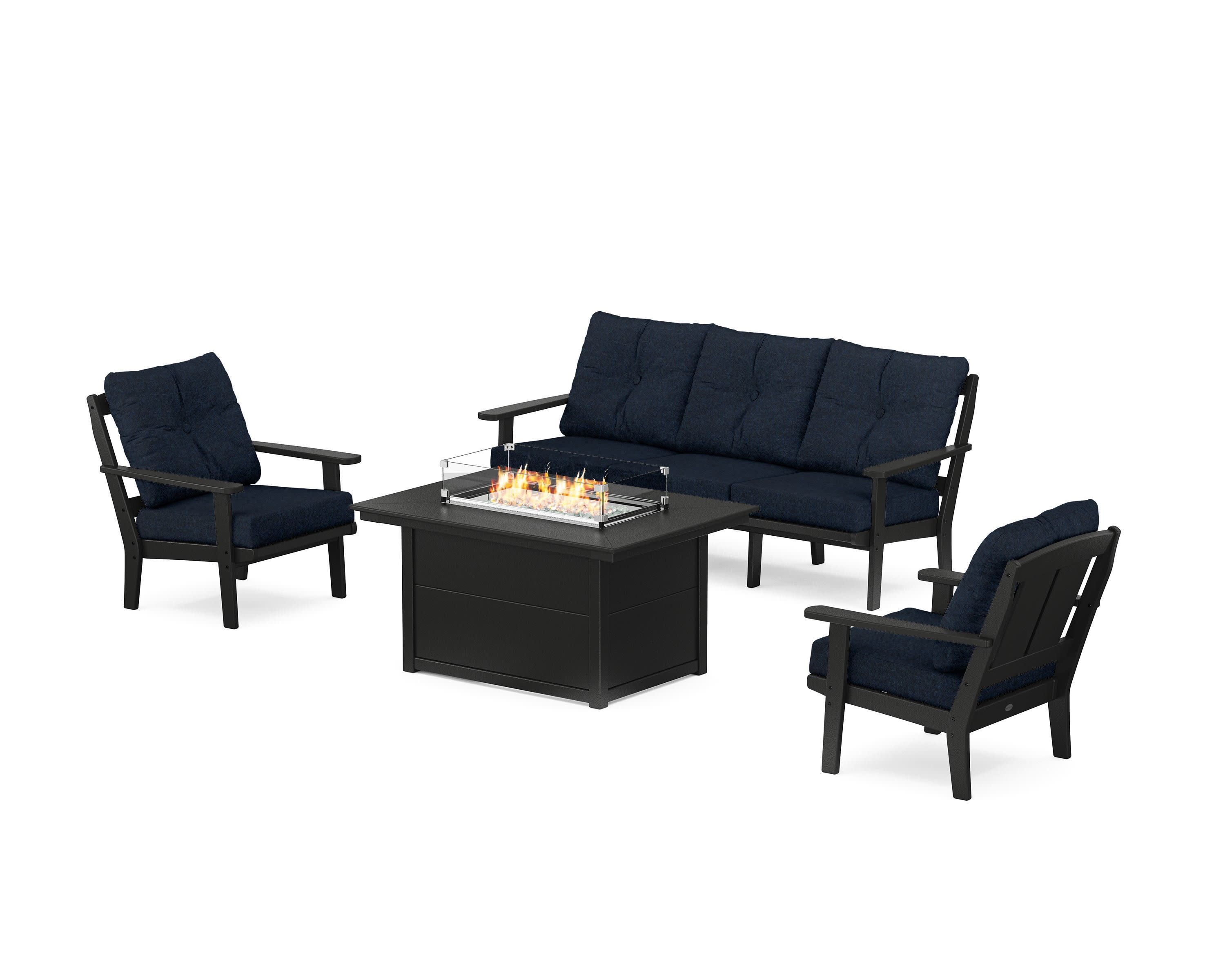 Mission Deep Seating Fire Pit Table Set - Image 26