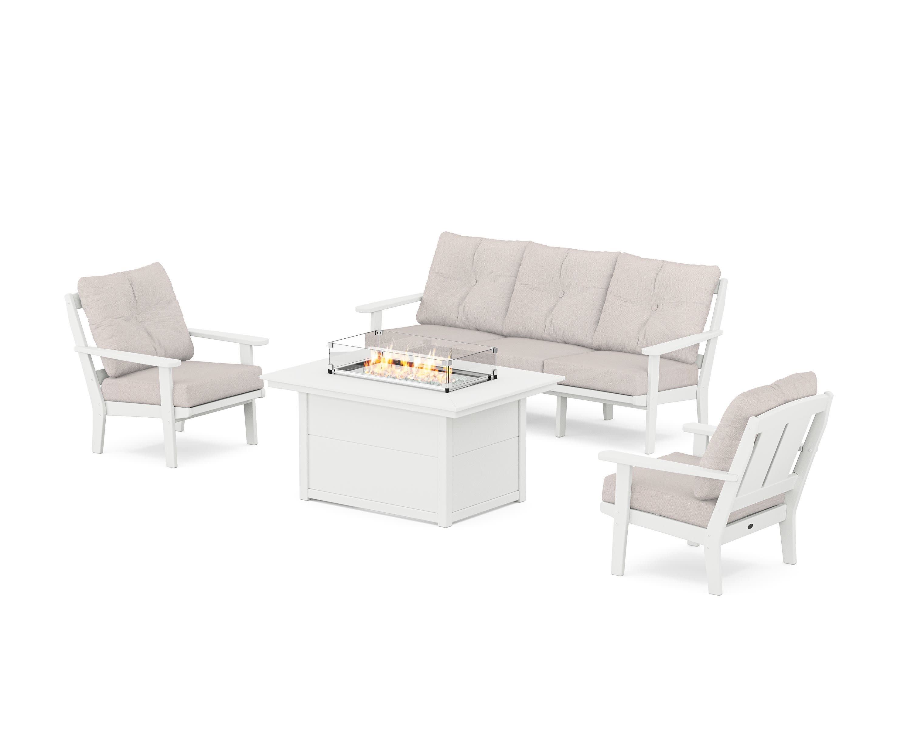 Mission Deep Seating Fire Pit Table Set - Image 64
