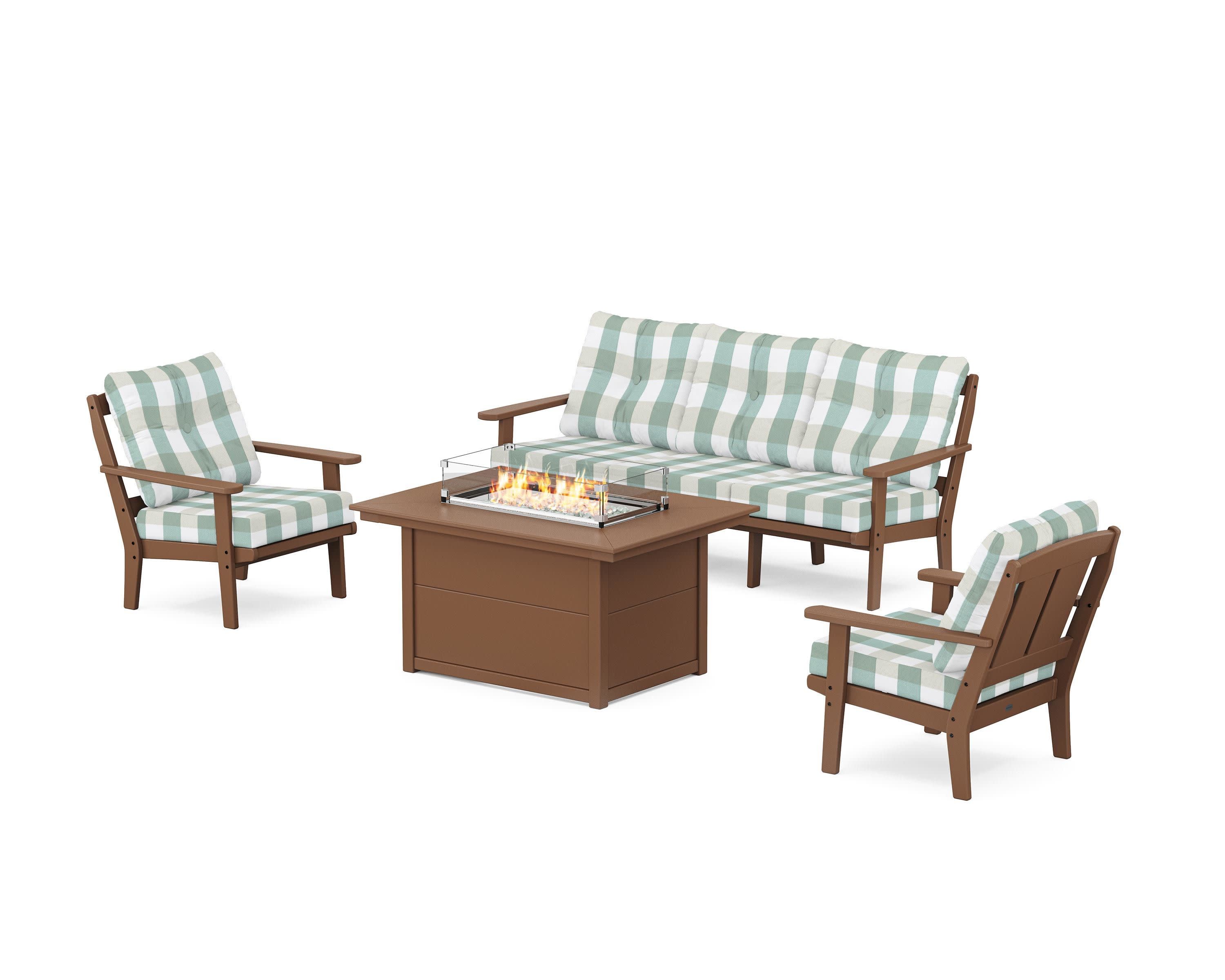 Mission Deep Seating Fire Pit Table Set - Image 72
