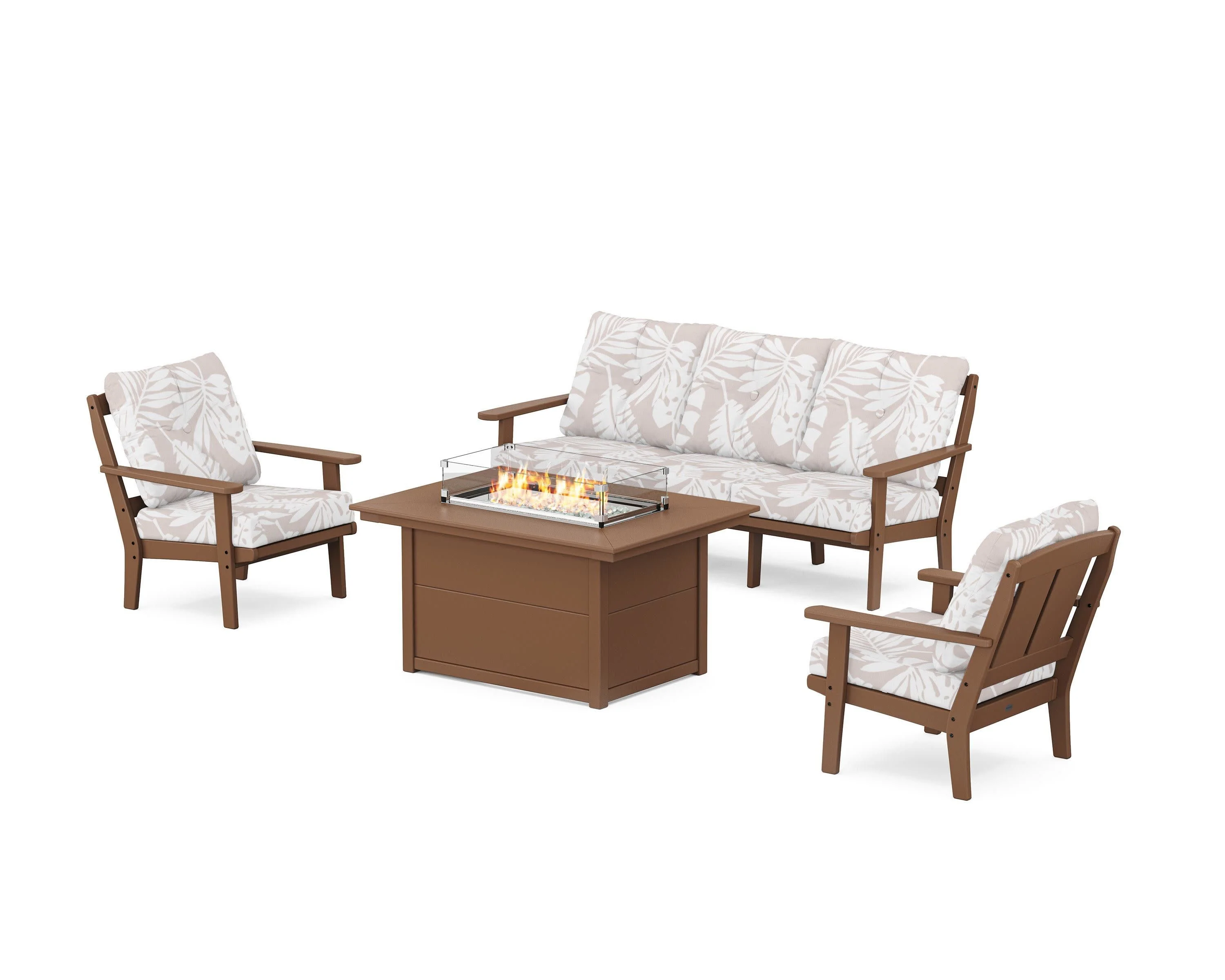 Mission Deep Seating Fire Pit Table Set - Image 81