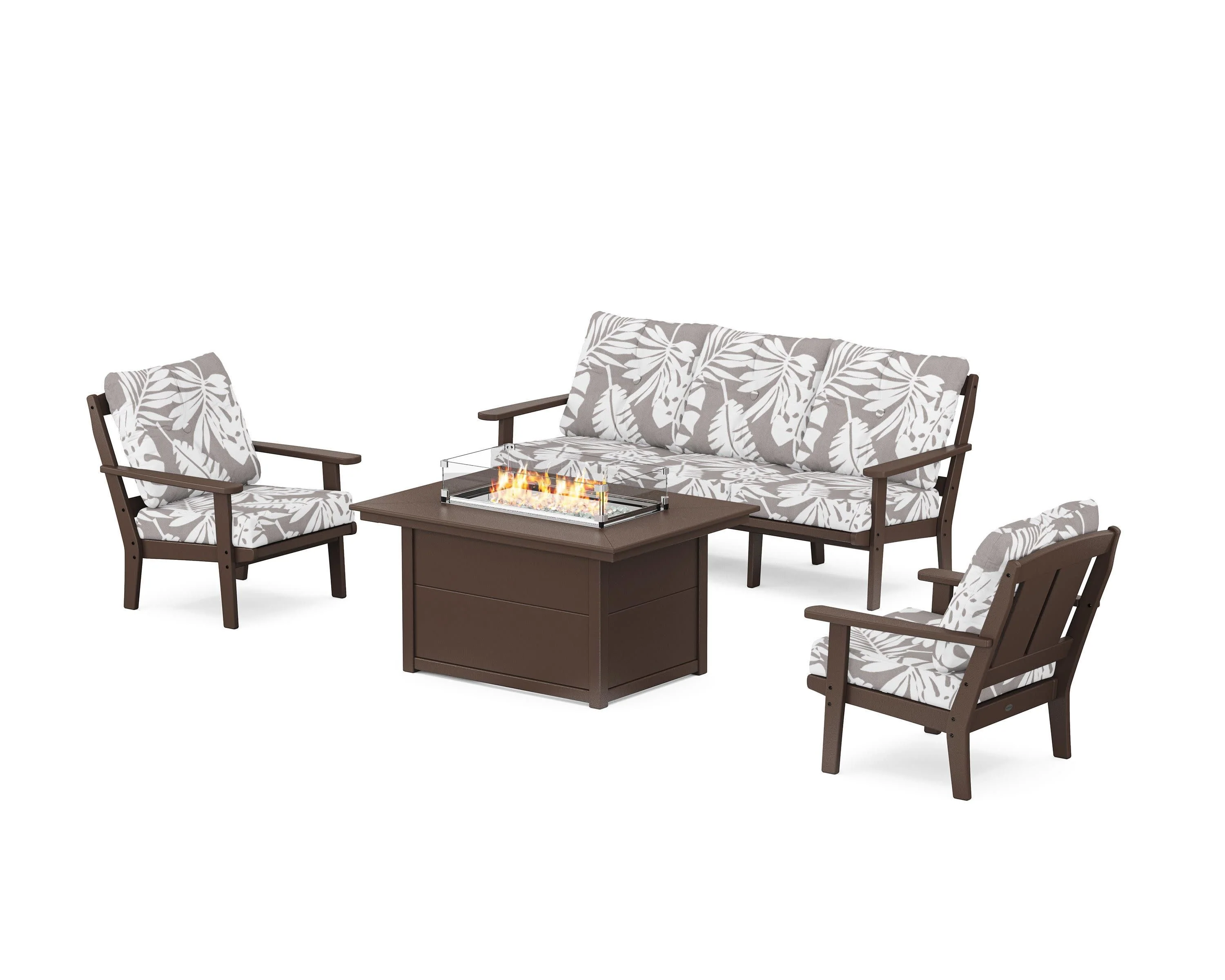 Mission Deep Seating Fire Pit Table Set - Image 85