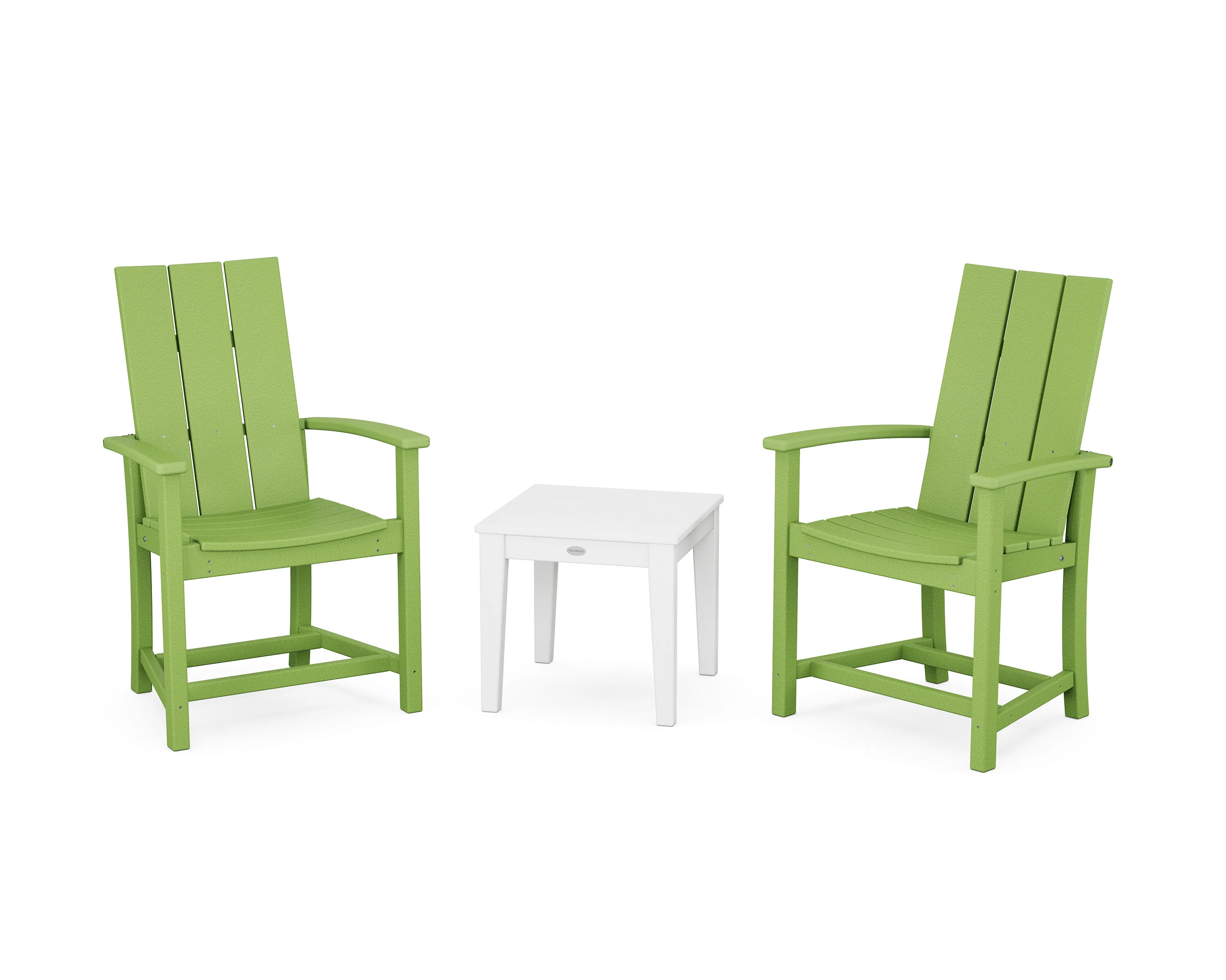 Modern 3-Piece Upright Adirondack Chair Set - Image 10