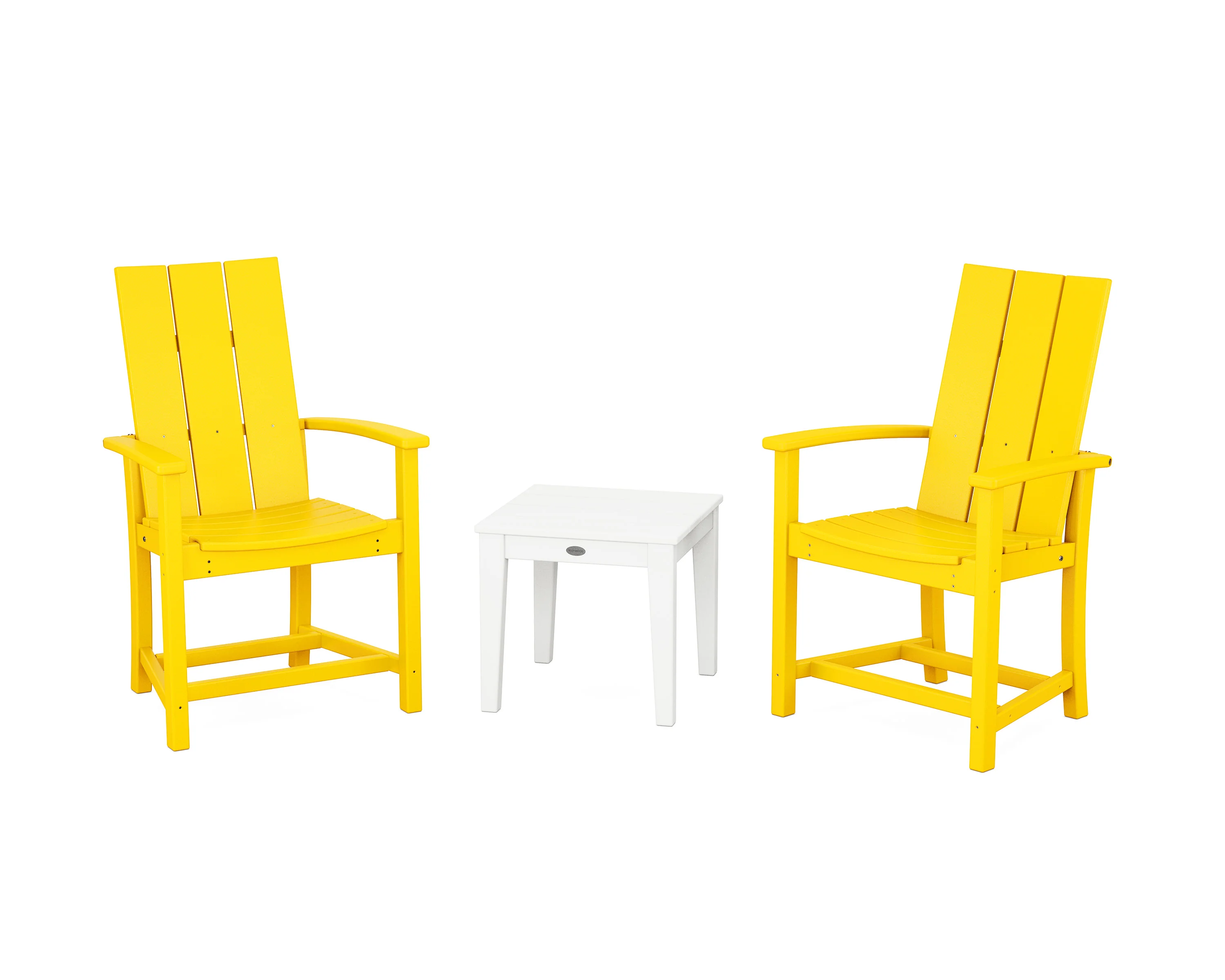 Modern 3-Piece Upright Adirondack Chair Set - Image 13