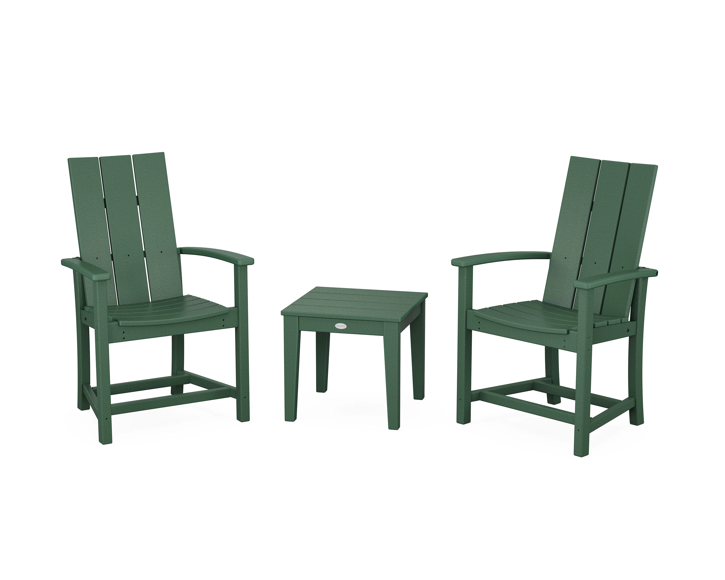 Modern 3-Piece Upright Adirondack Chair Set - Image 3