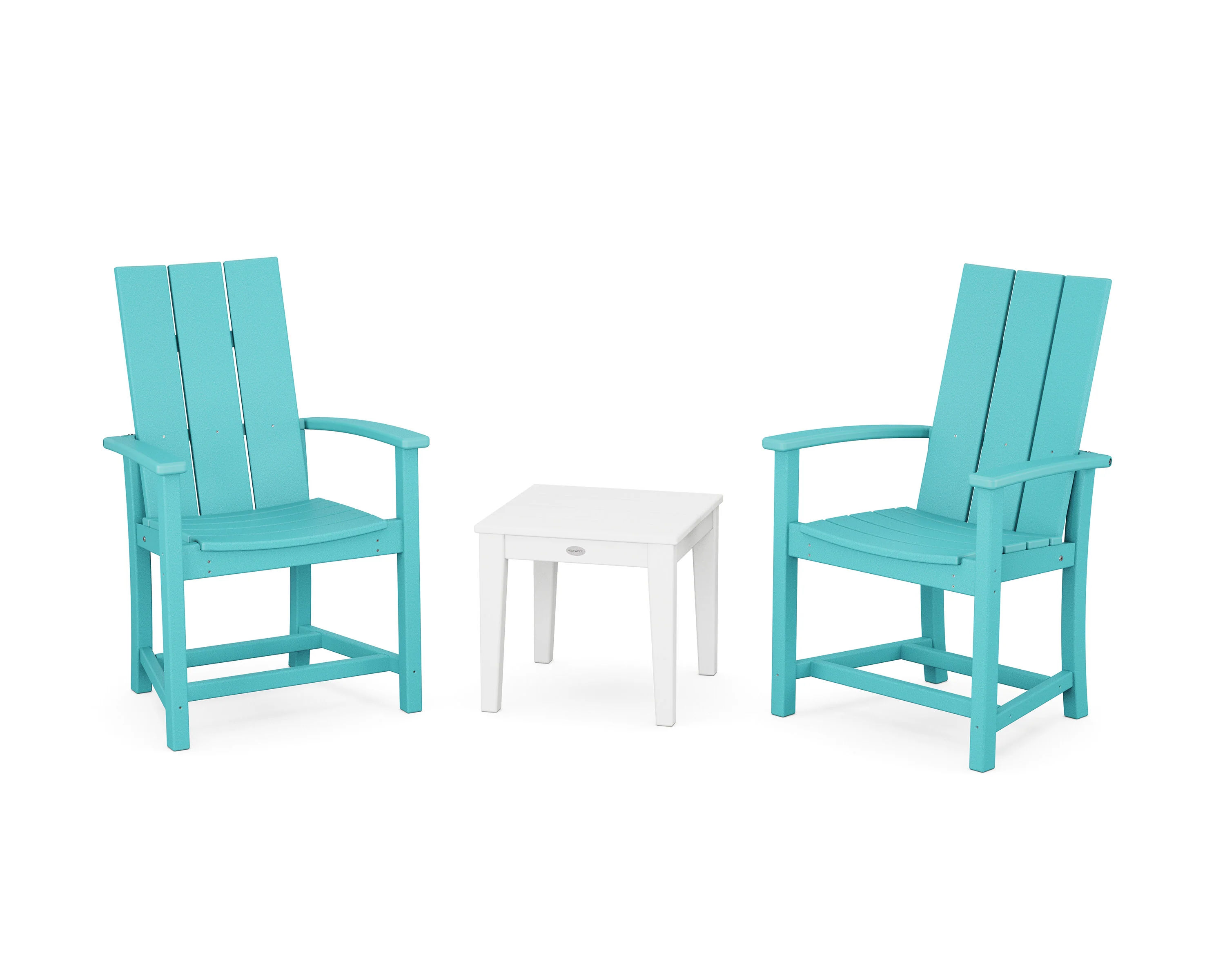 Modern 3-Piece Upright Adirondack Chair Set - Image 5