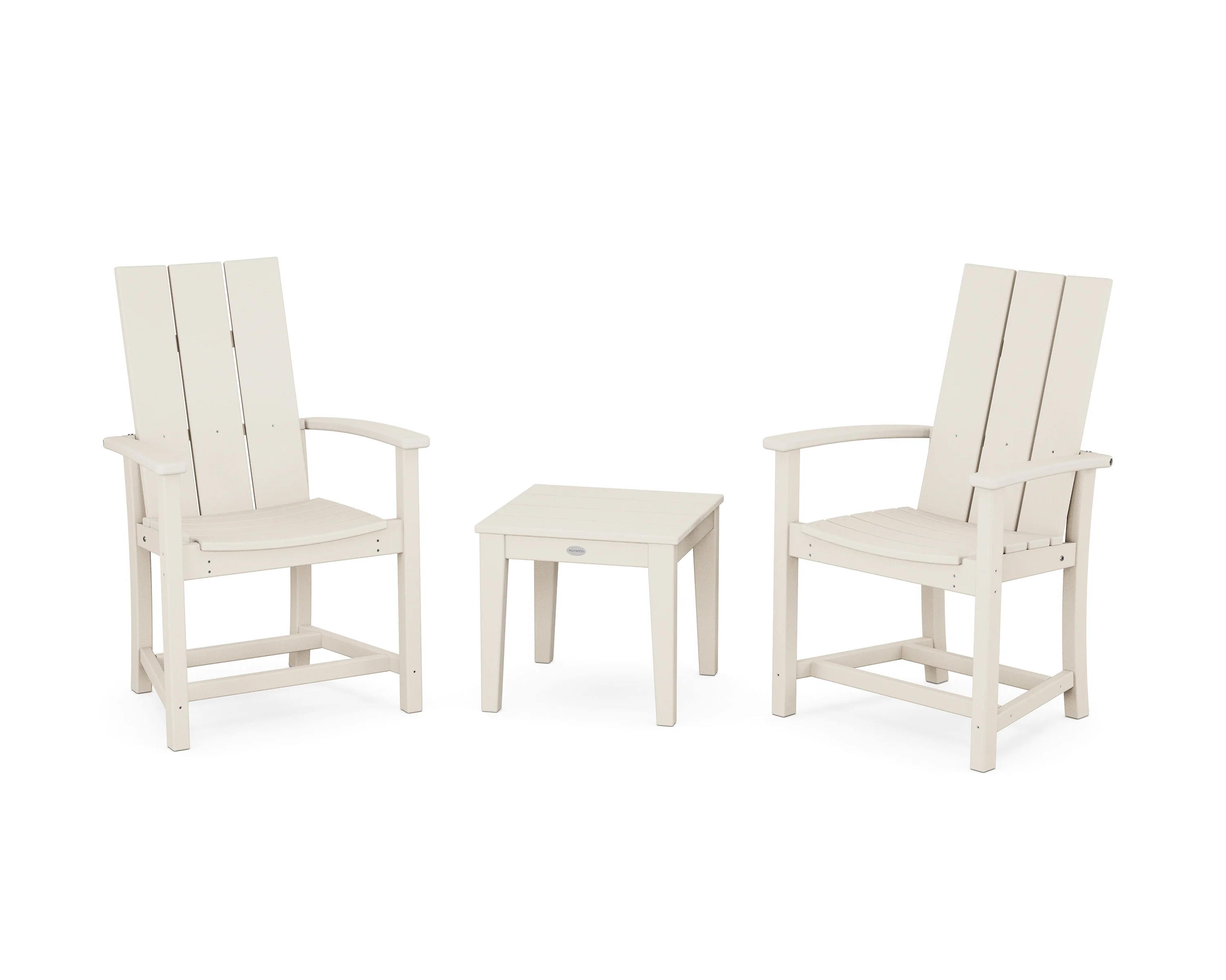 Modern 3-Piece Upright Adirondack Chair Set - Image 6