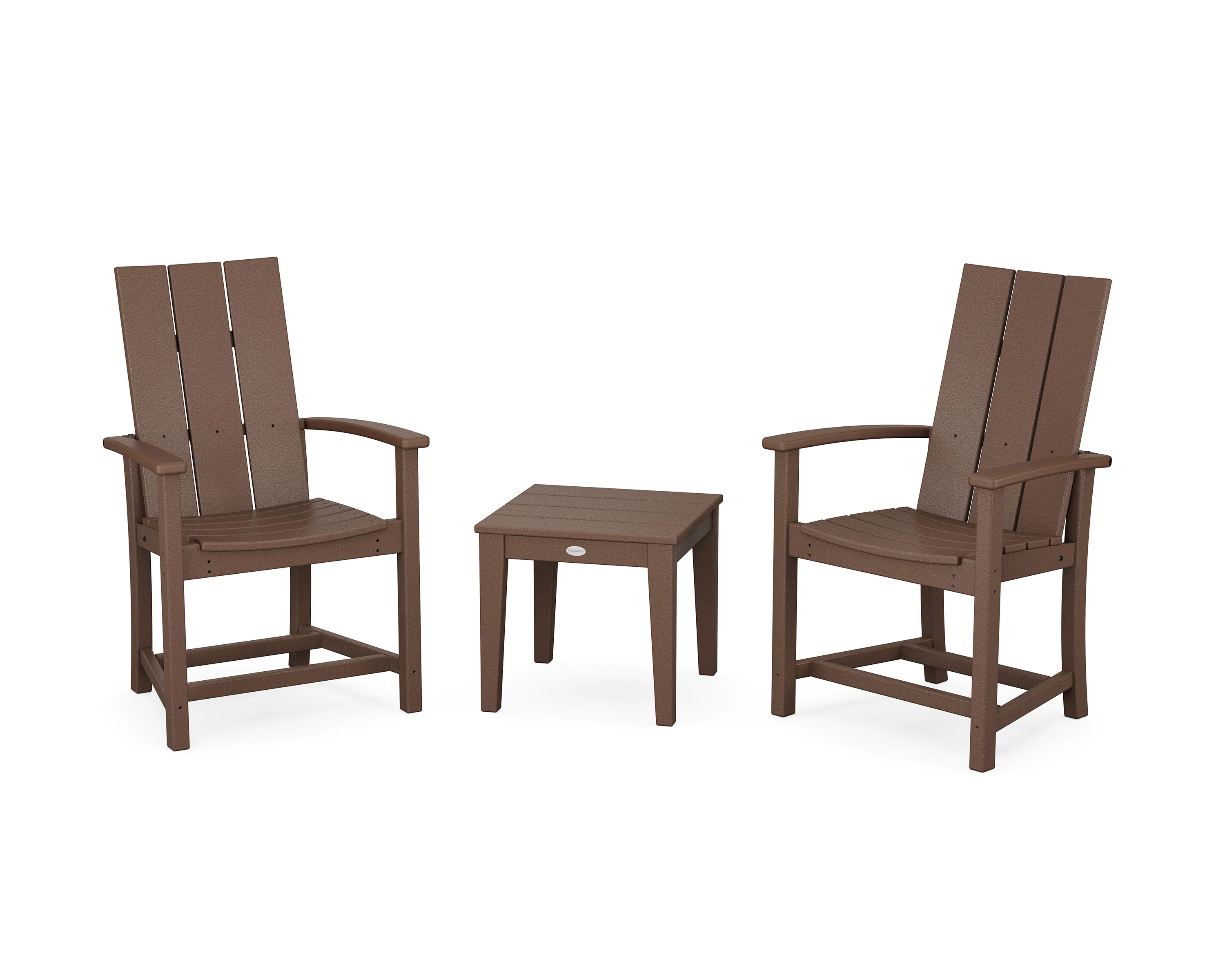 Modern 3-Piece Upright Adirondack Chair Set - Image 7