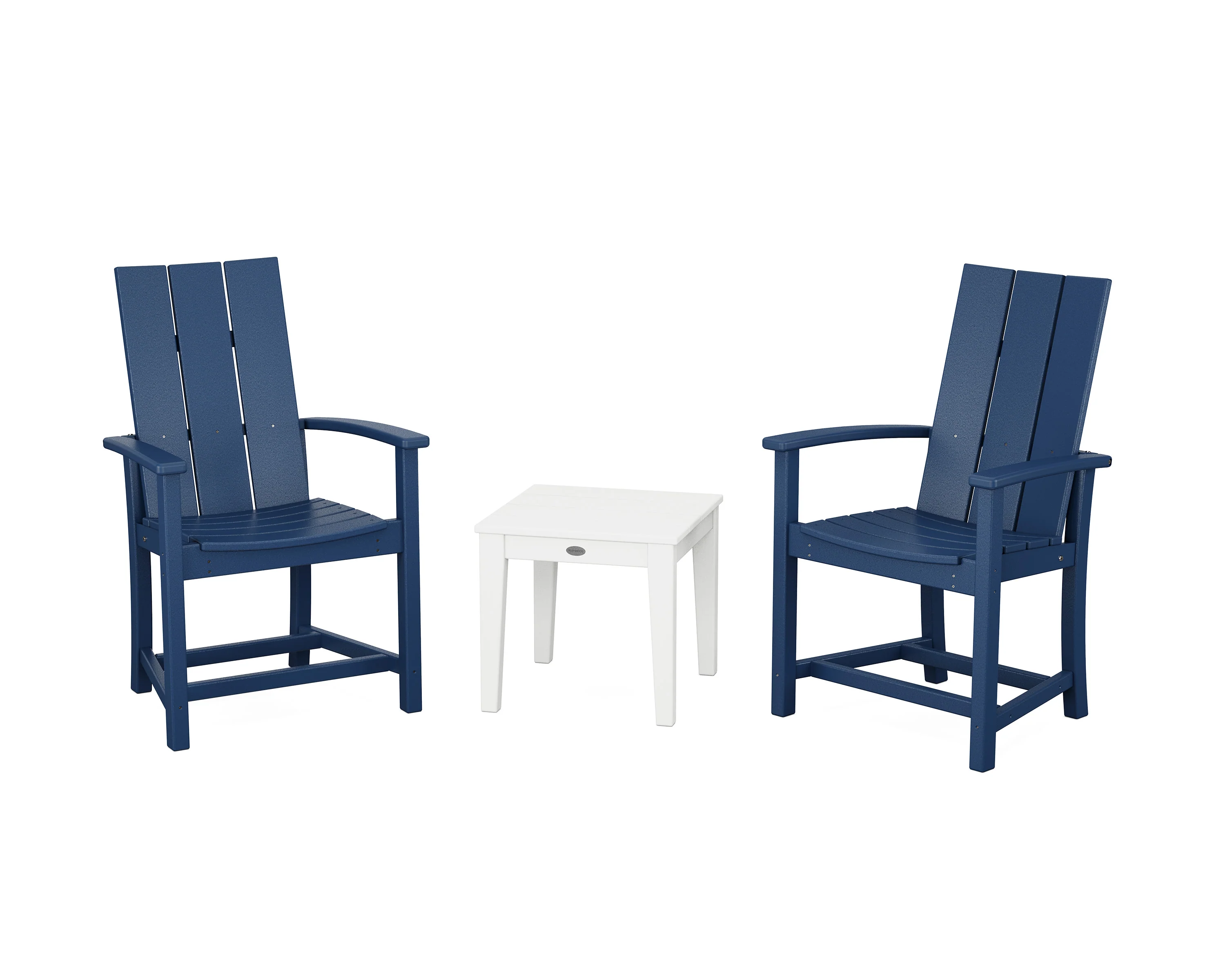Modern 3-Piece Upright Adirondack Chair Set - Image 8
