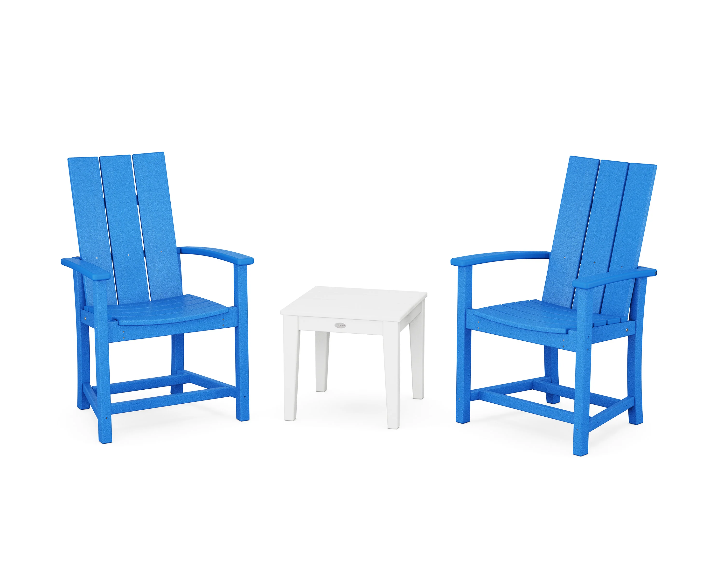 Modern 3-Piece Upright Adirondack Chair Set - Image 9