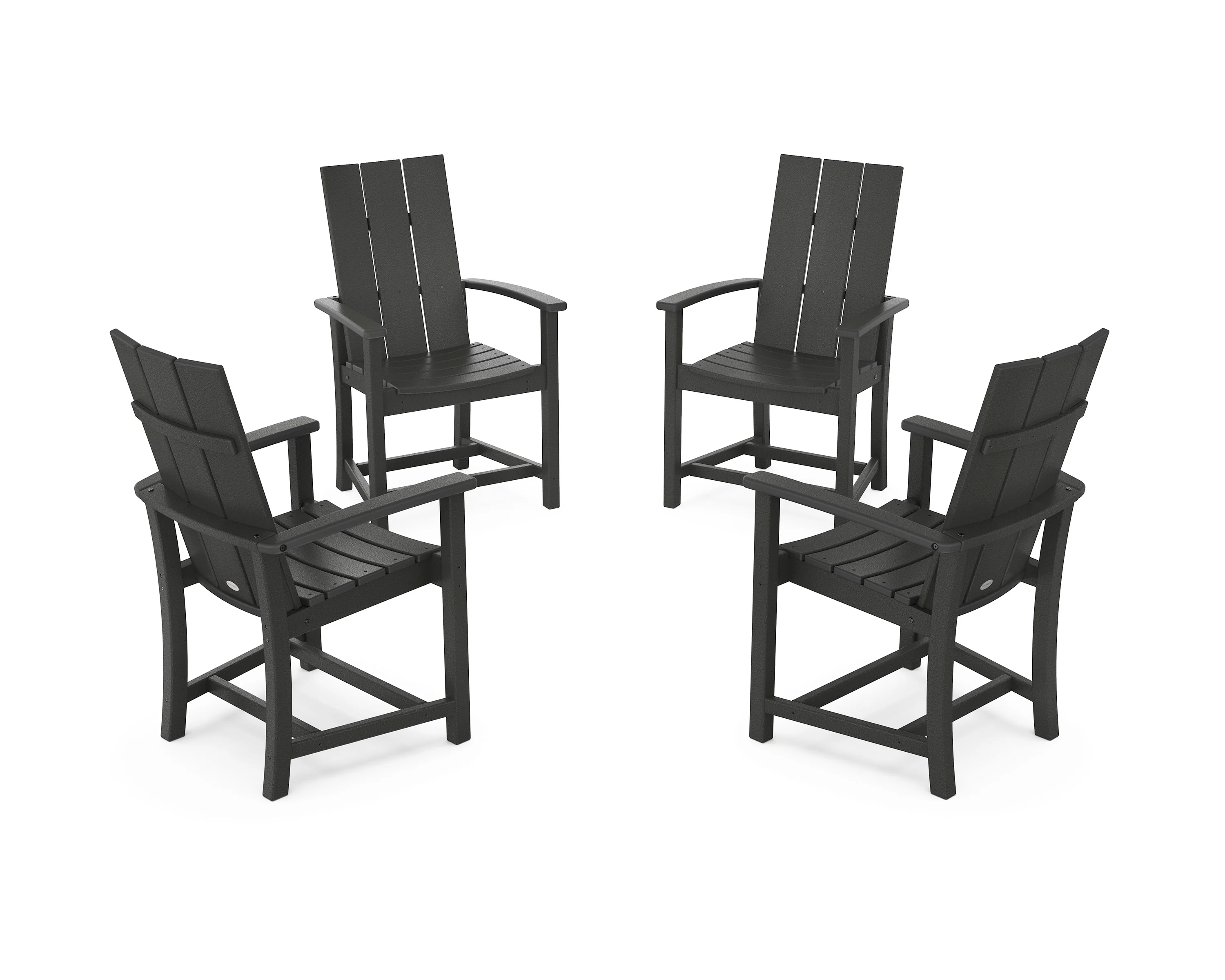 Modern 4-Piece Upright Adirondack Conversation Set - Image 13