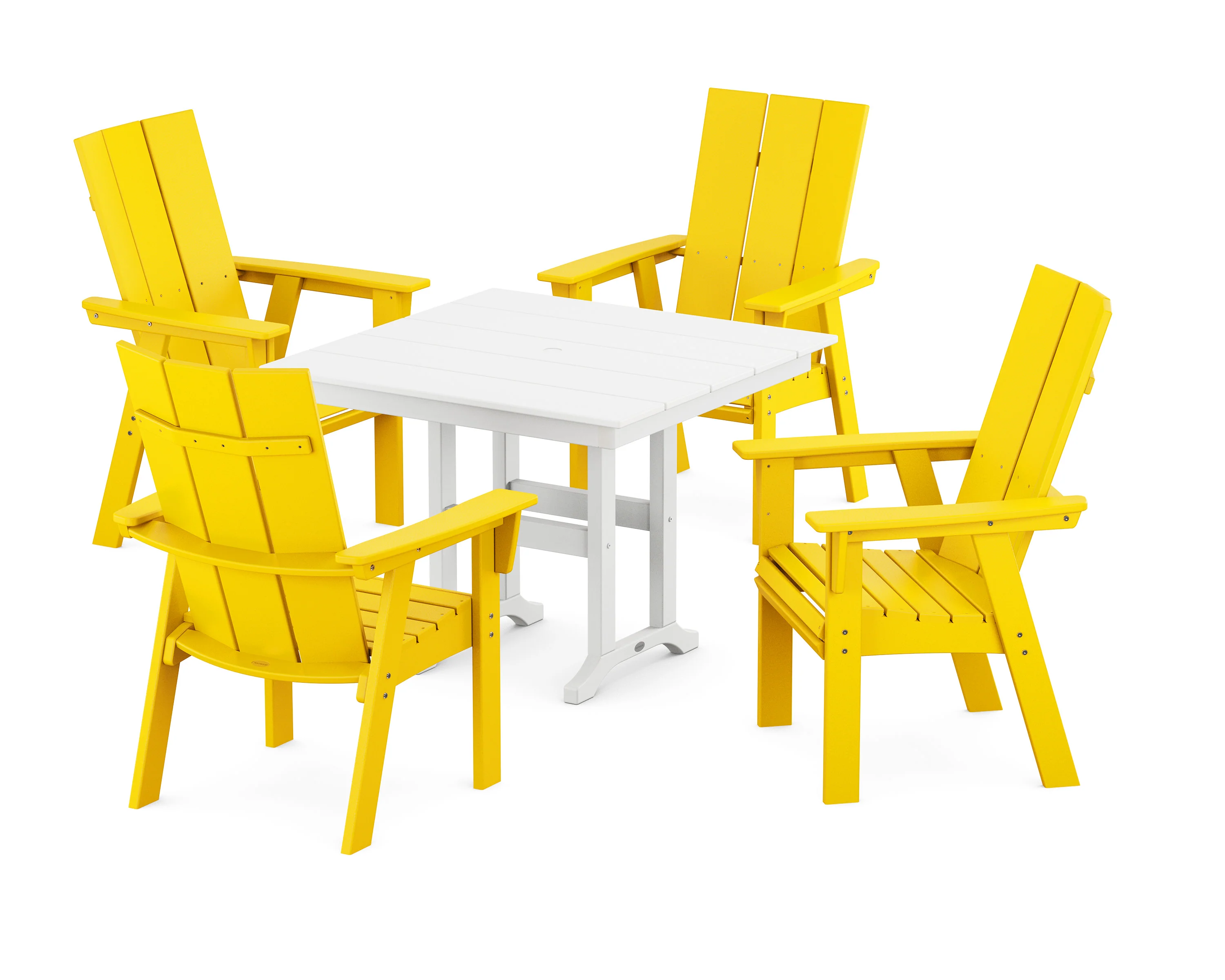 Modern Adirondack 5-Piece Farmhouse Dining Set - Image 10