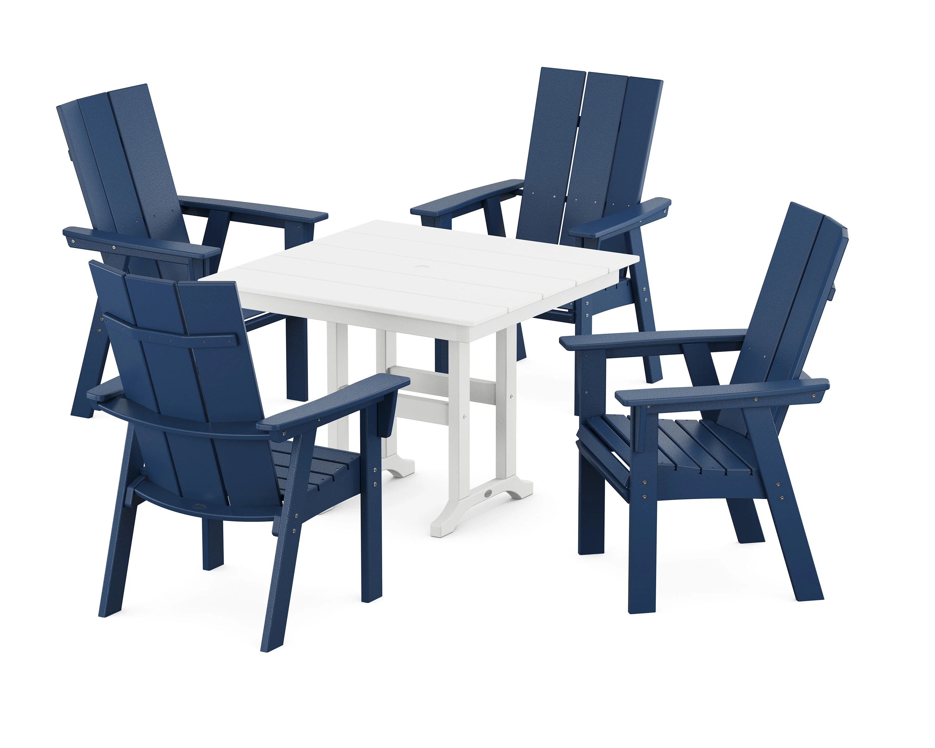 Modern Adirondack 5-Piece Farmhouse Dining Set - Image 11