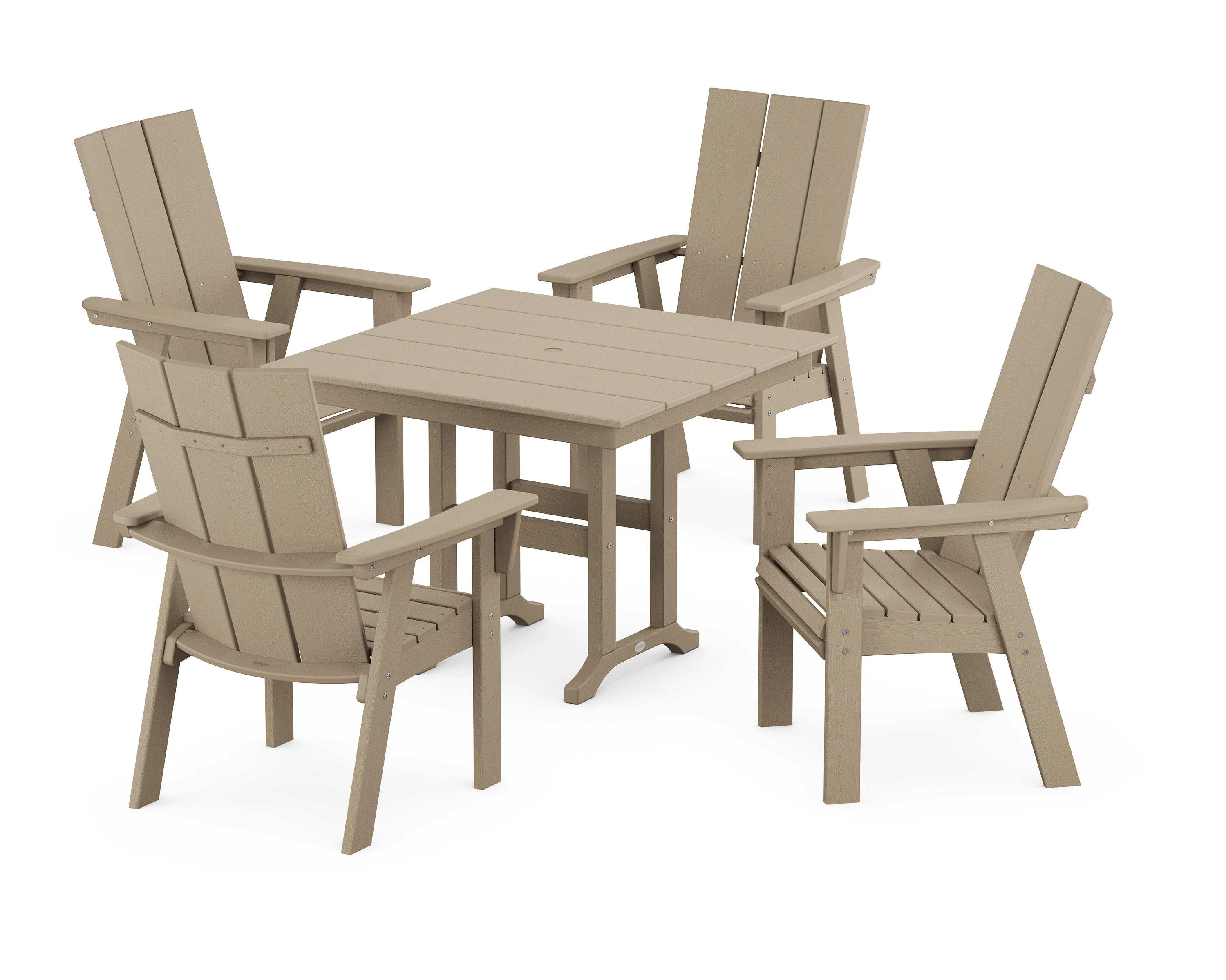 Modern Adirondack 5-Piece Farmhouse Dining Set - Image 12