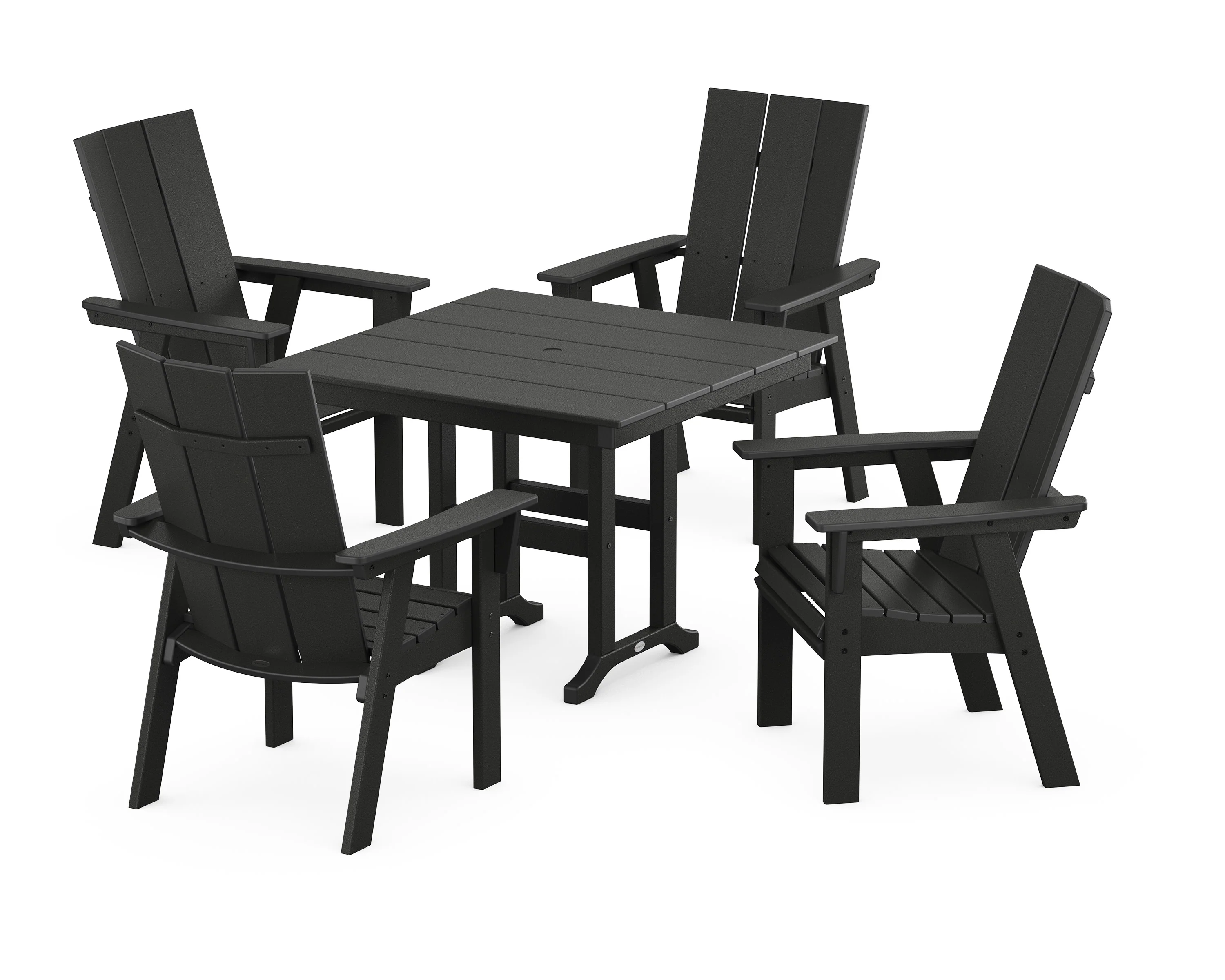 Modern Adirondack 5-Piece Farmhouse Dining Set - Image 3