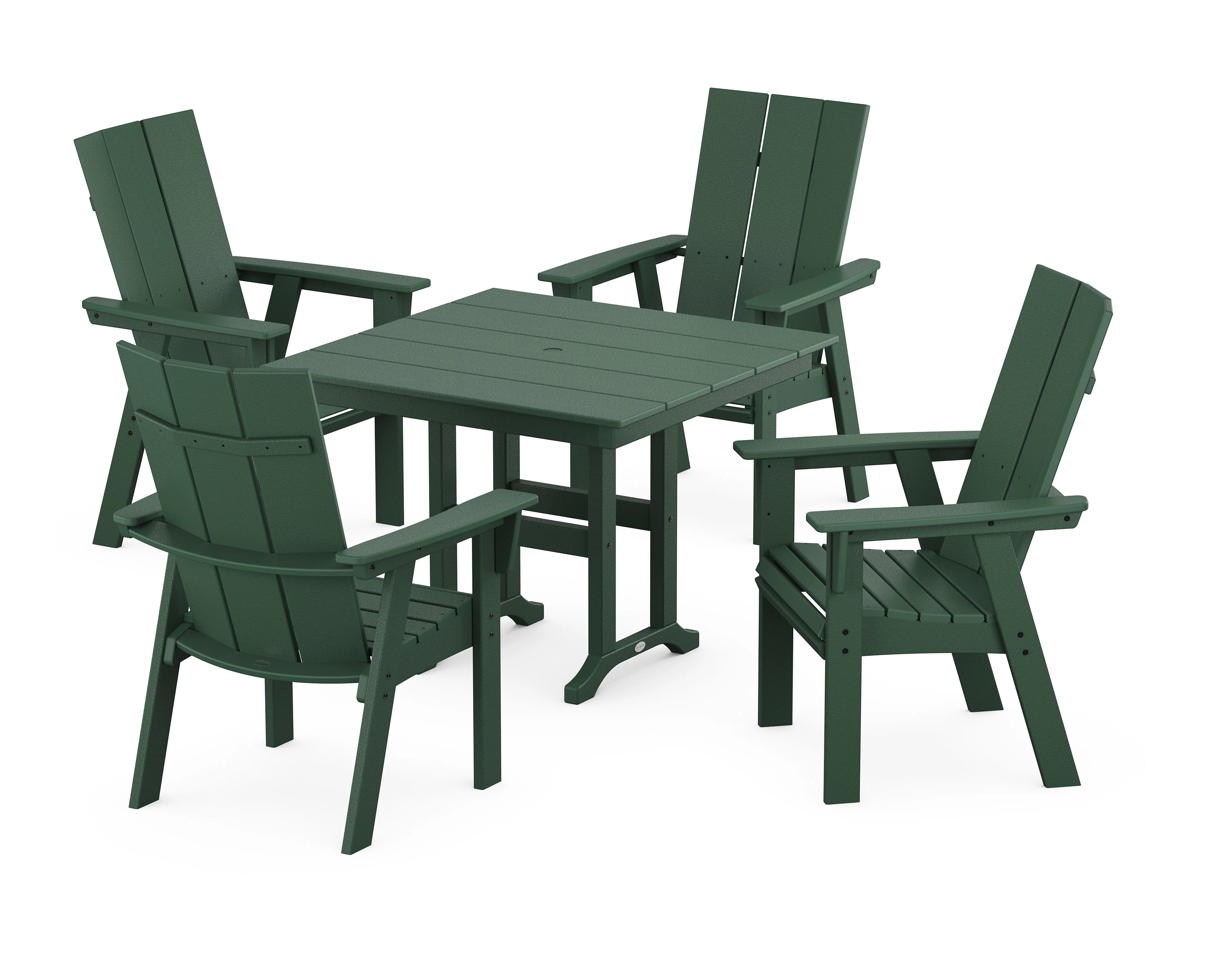 Modern Adirondack 5-Piece Farmhouse Dining Set - Image 5
