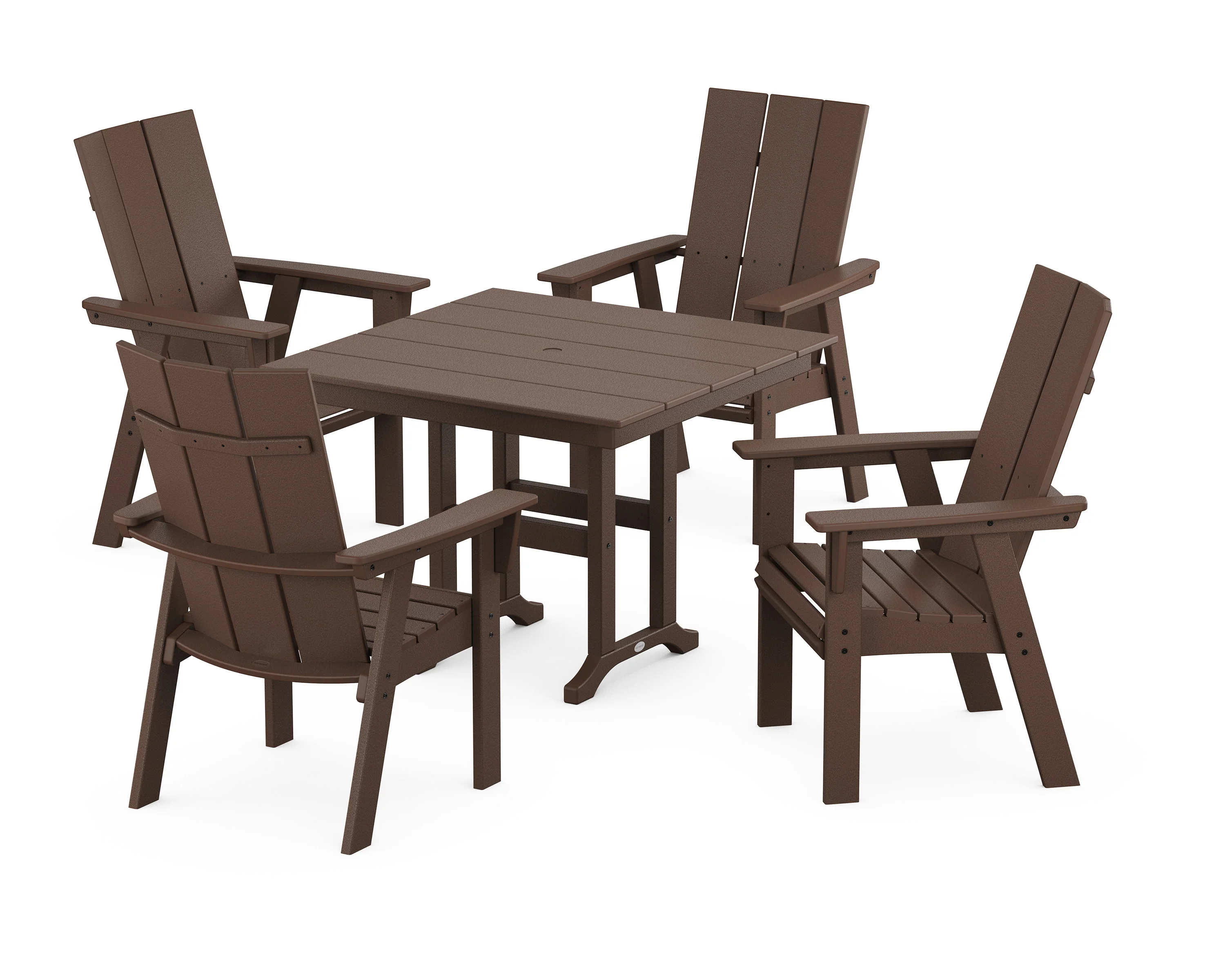 Modern Adirondack 5-Piece Farmhouse Dining Set - Image 6