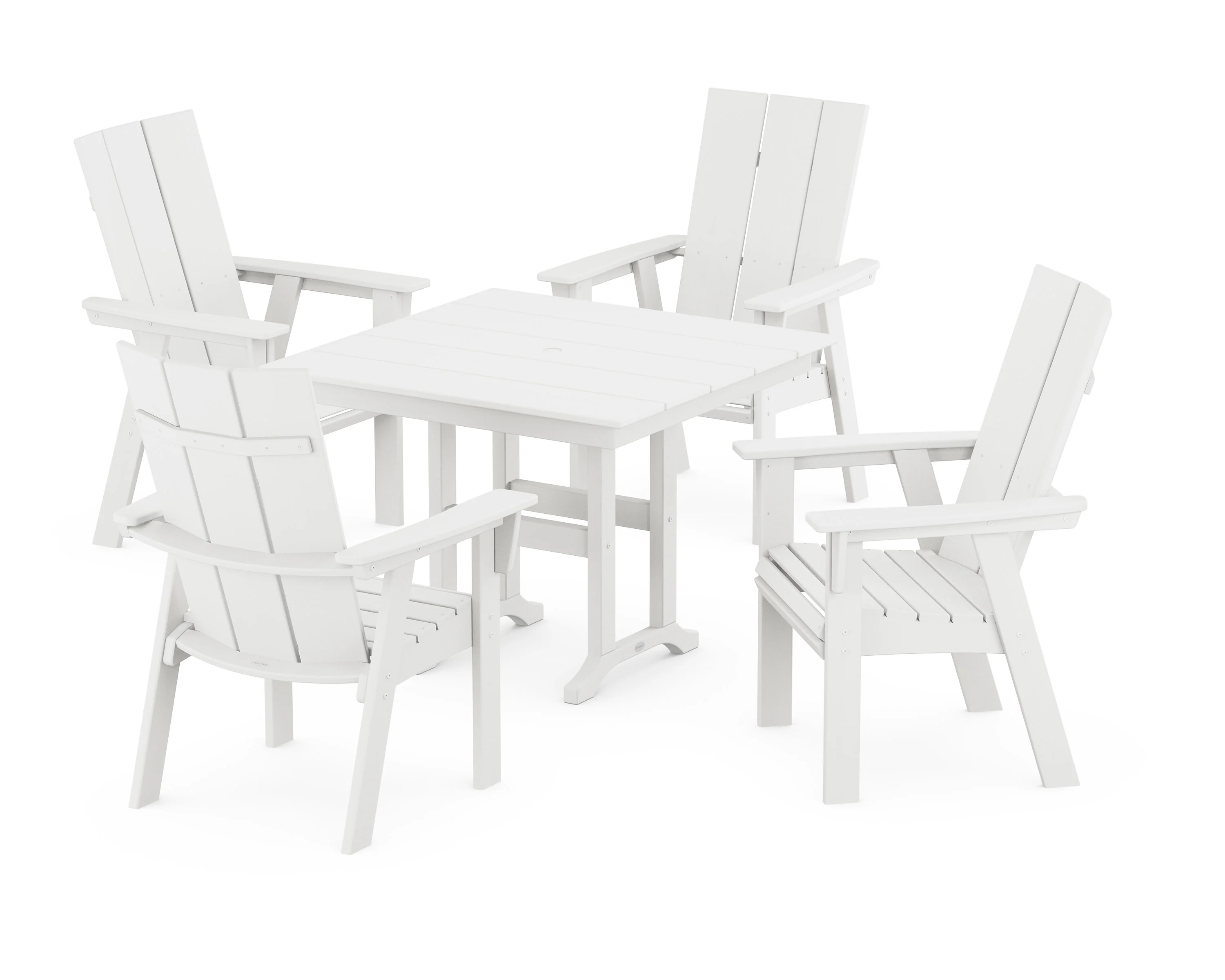 Modern Adirondack 5-Piece Farmhouse Dining Set - Image 7