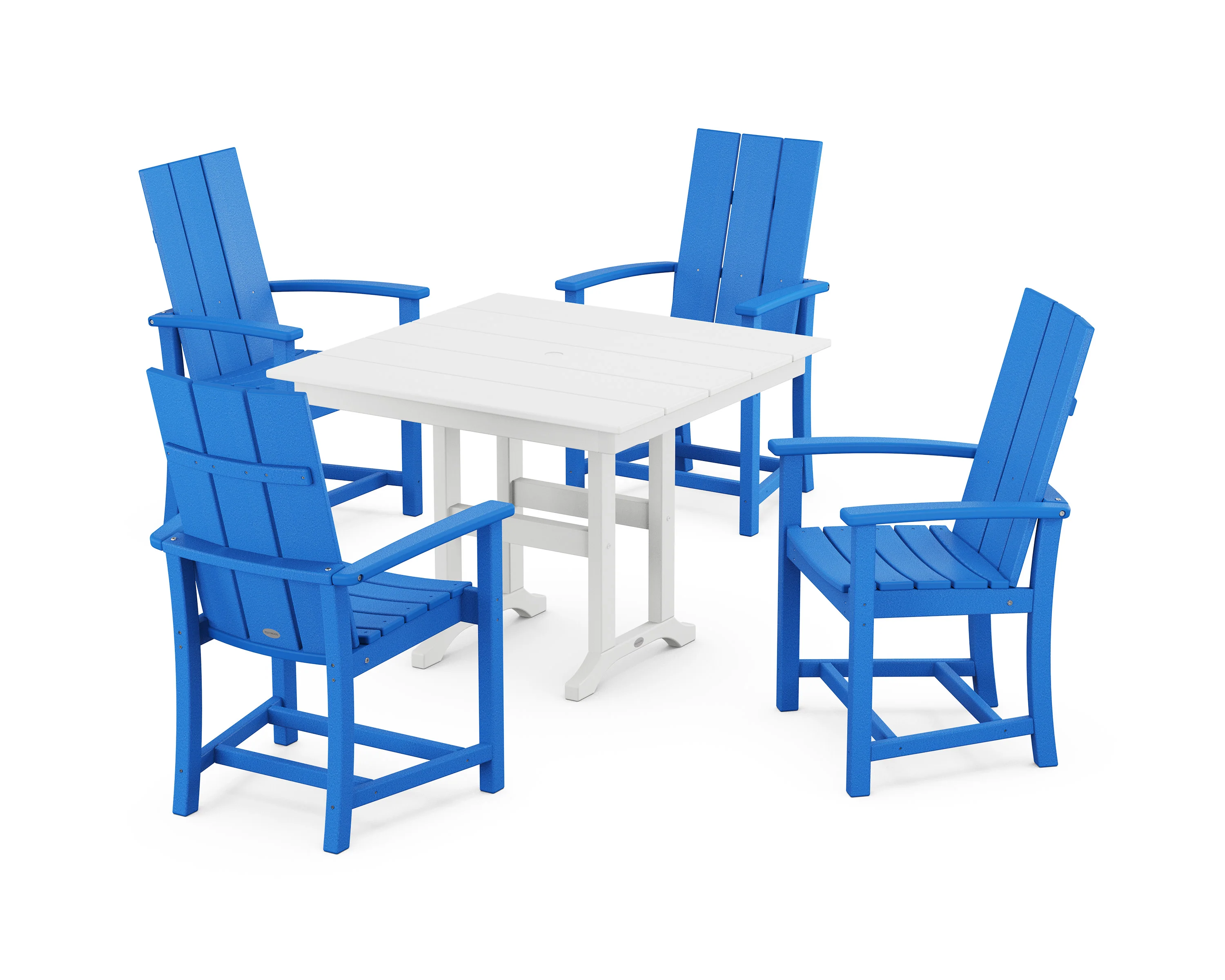 Modern Adirondack 5-Piece Farmhouse Dining Set - Image 10