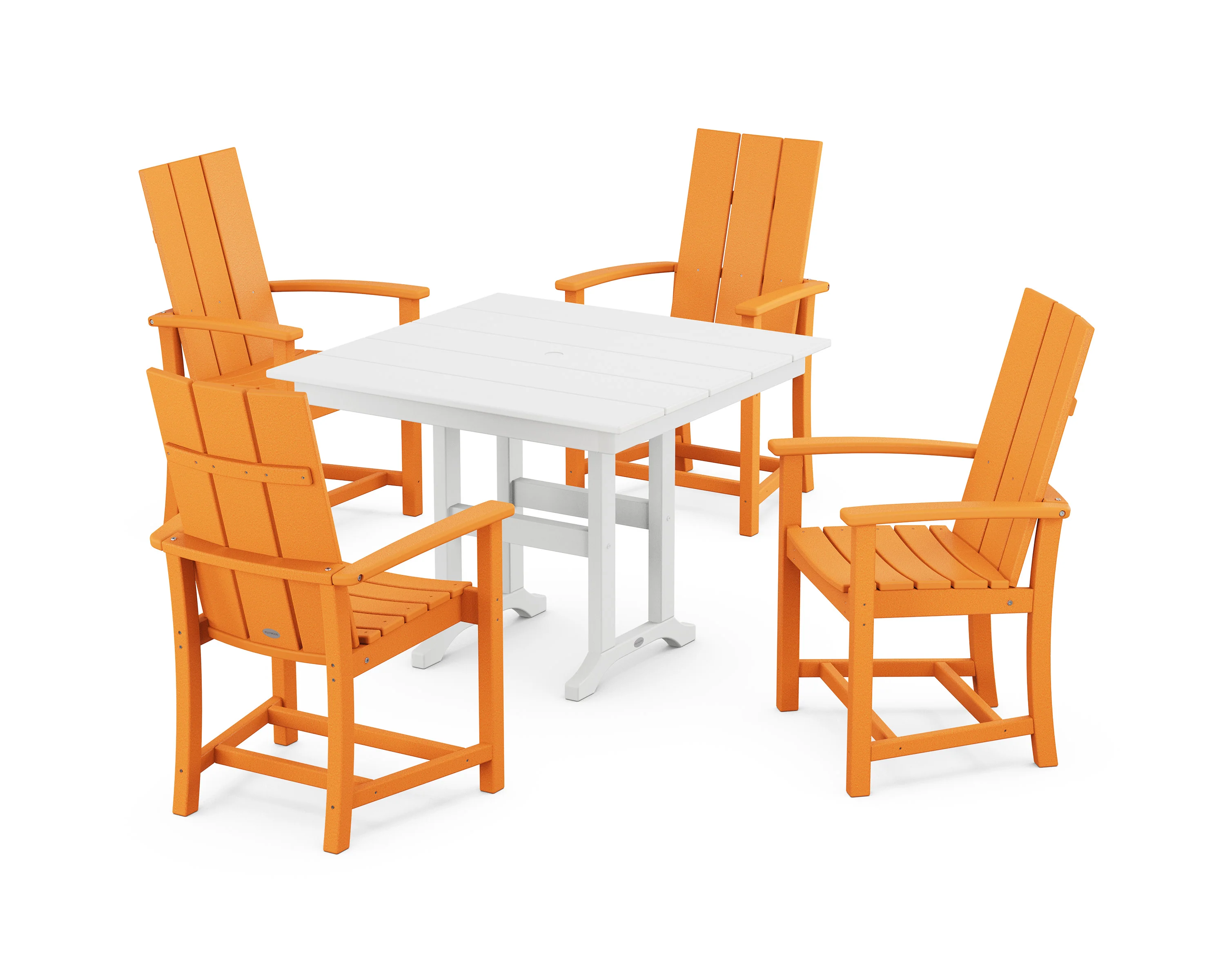 Modern Adirondack 5-Piece Farmhouse Dining Set - Image 11