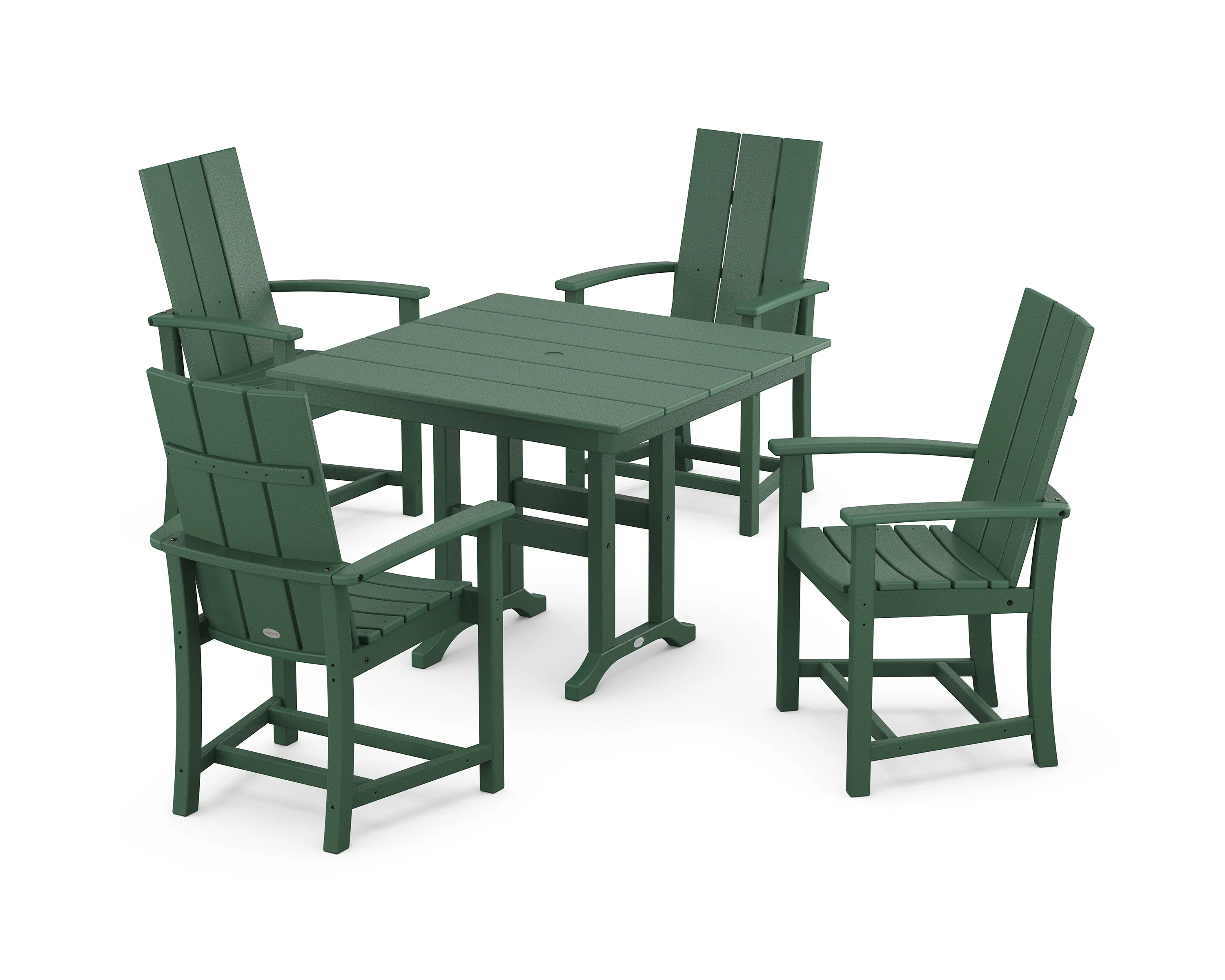 Modern Adirondack 5-Piece Farmhouse Dining Set - Image 12