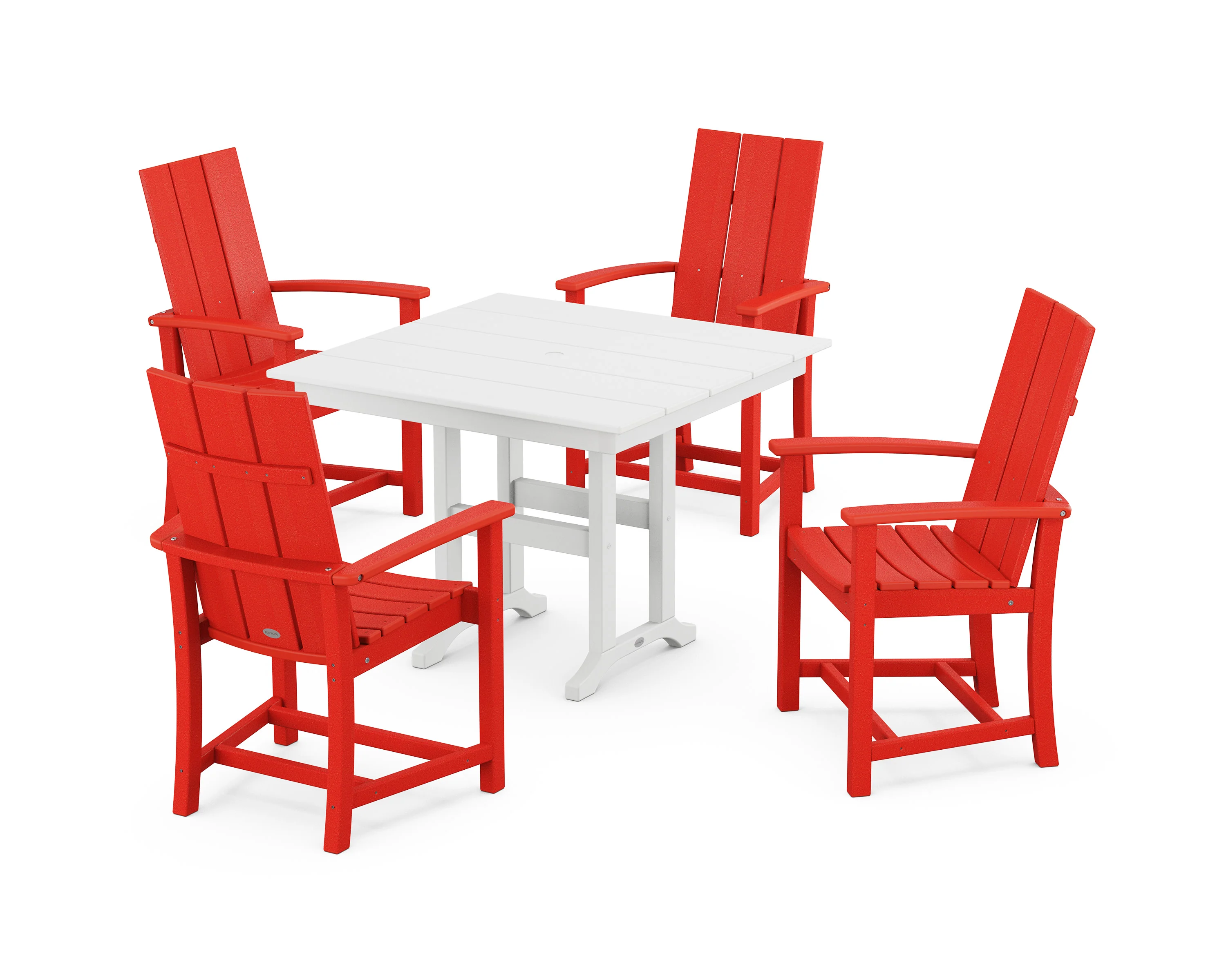 Modern Adirondack 5-Piece Farmhouse Dining Set - Image 13