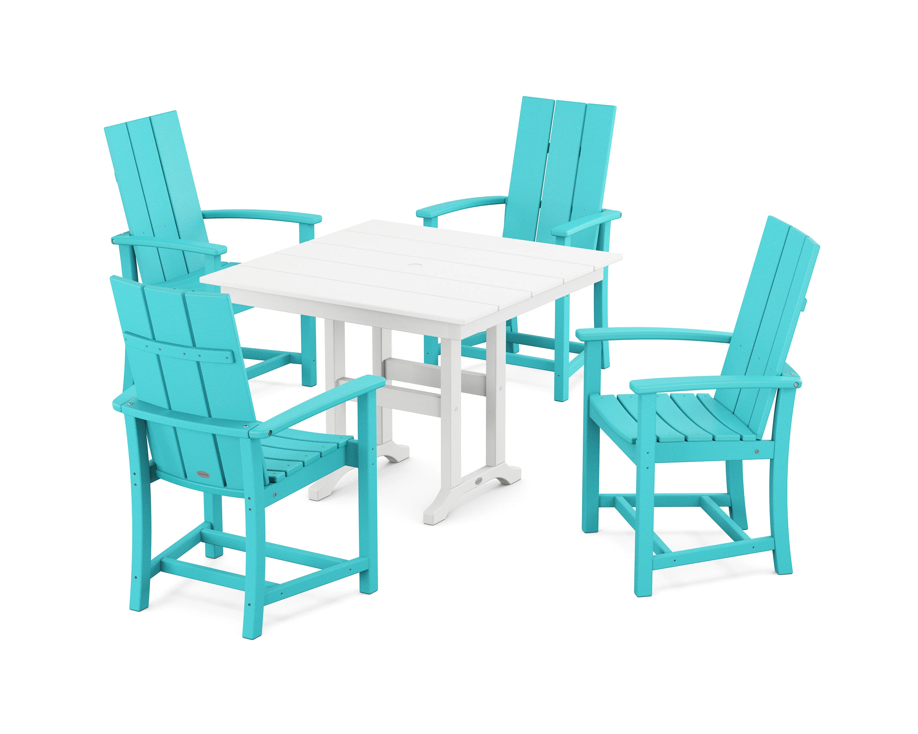 Modern Adirondack 5-Piece Farmhouse Dining Set - Image 15