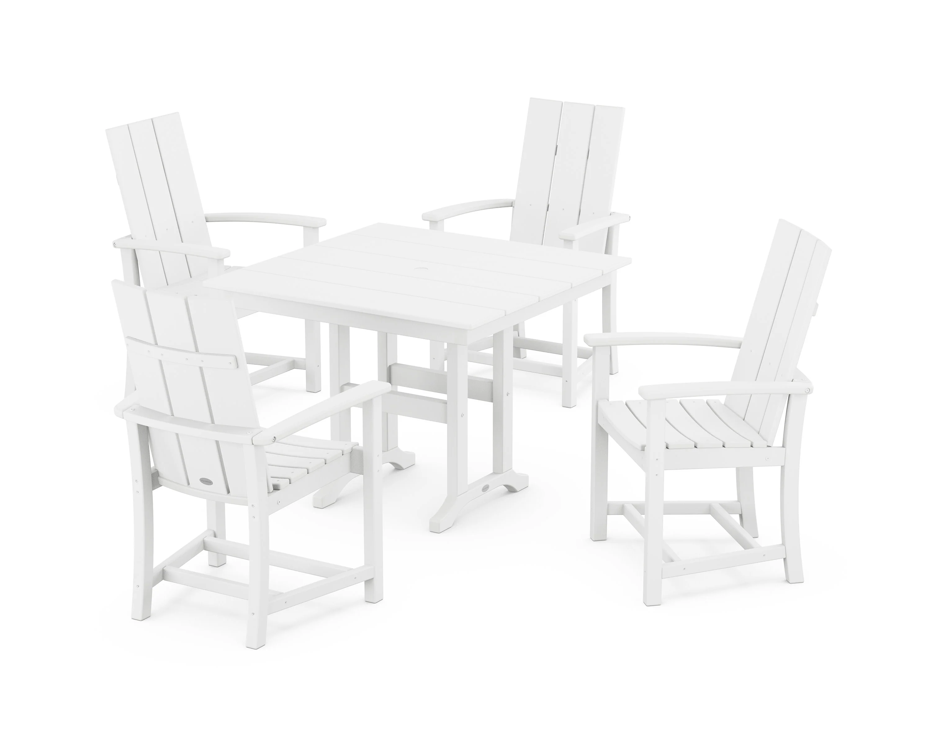 Modern Adirondack 5-Piece Farmhouse Dining Set - Image 4