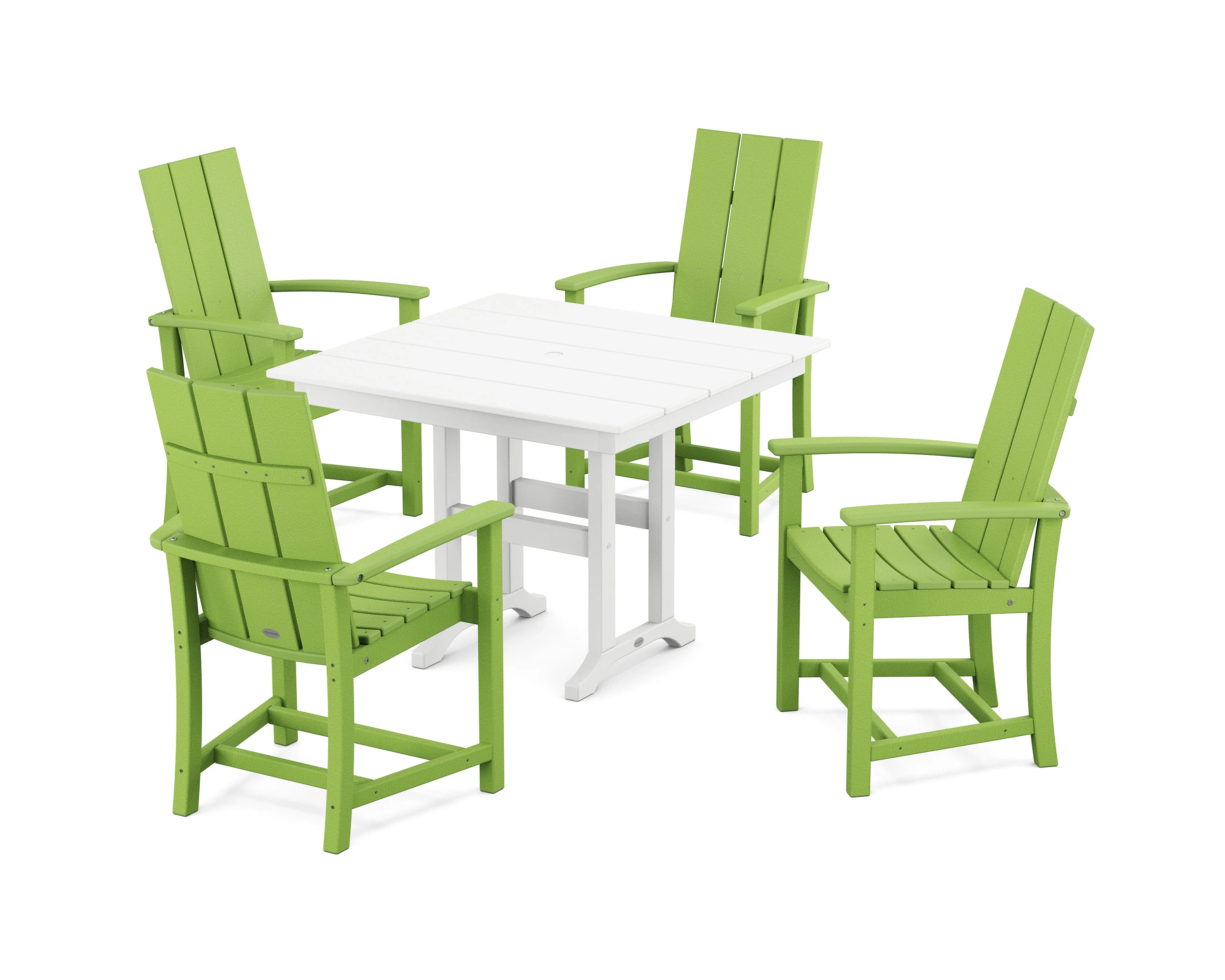 Modern Adirondack 5-Piece Farmhouse Dining Set - Image 6