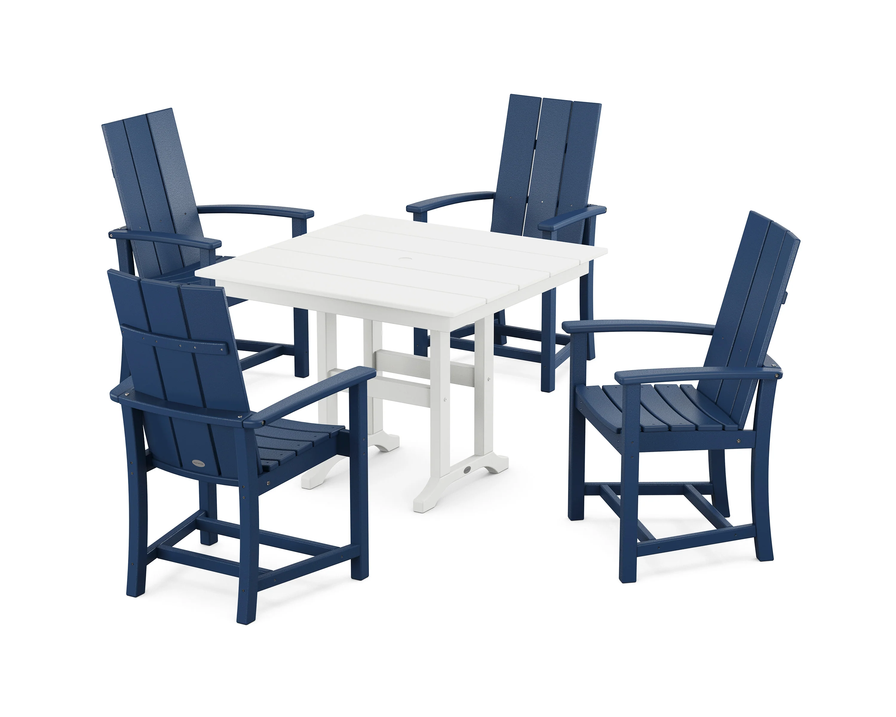 Modern Adirondack 5-Piece Farmhouse Dining Set - Image 7