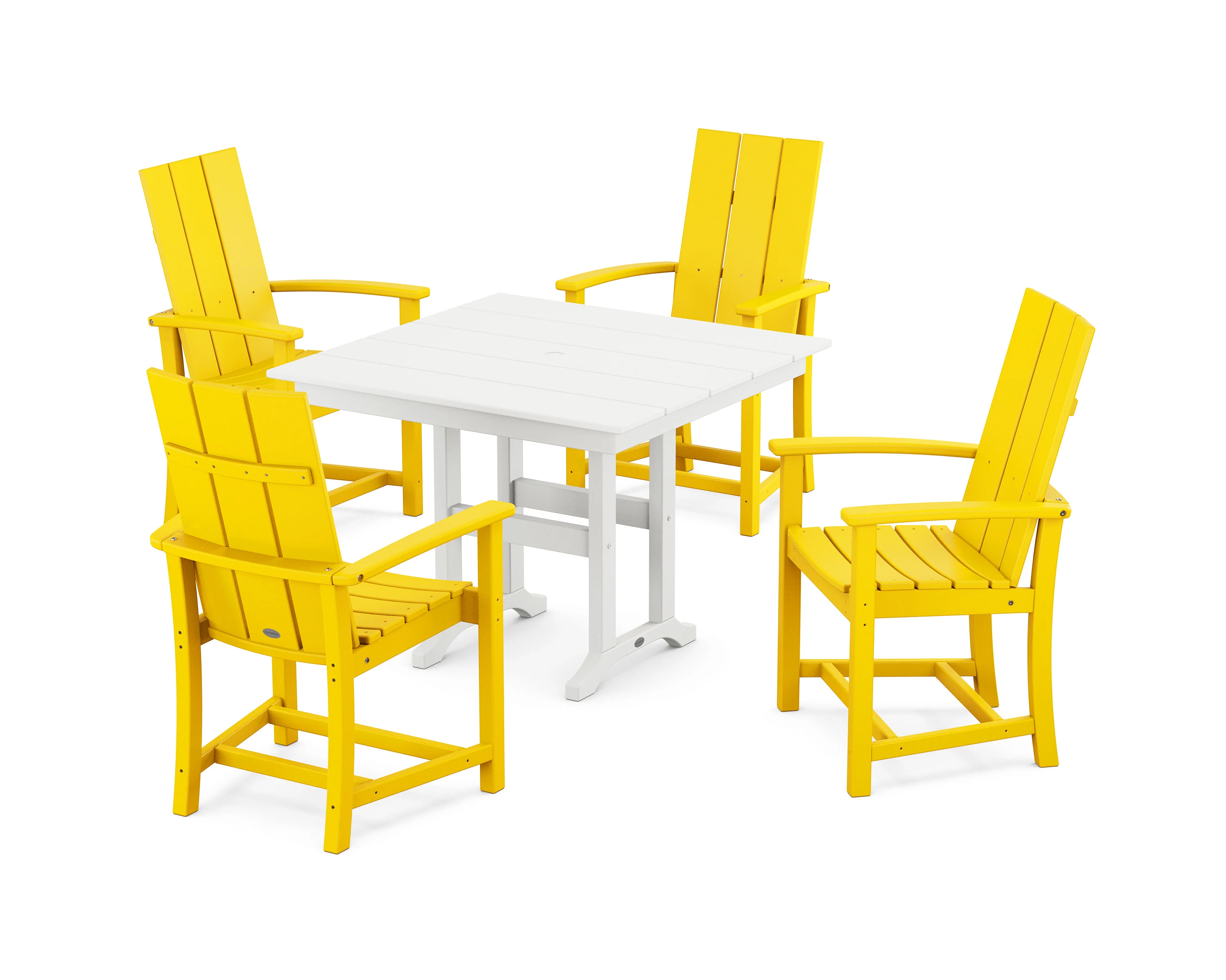 Modern Adirondack 5-Piece Farmhouse Dining Set - Image 8