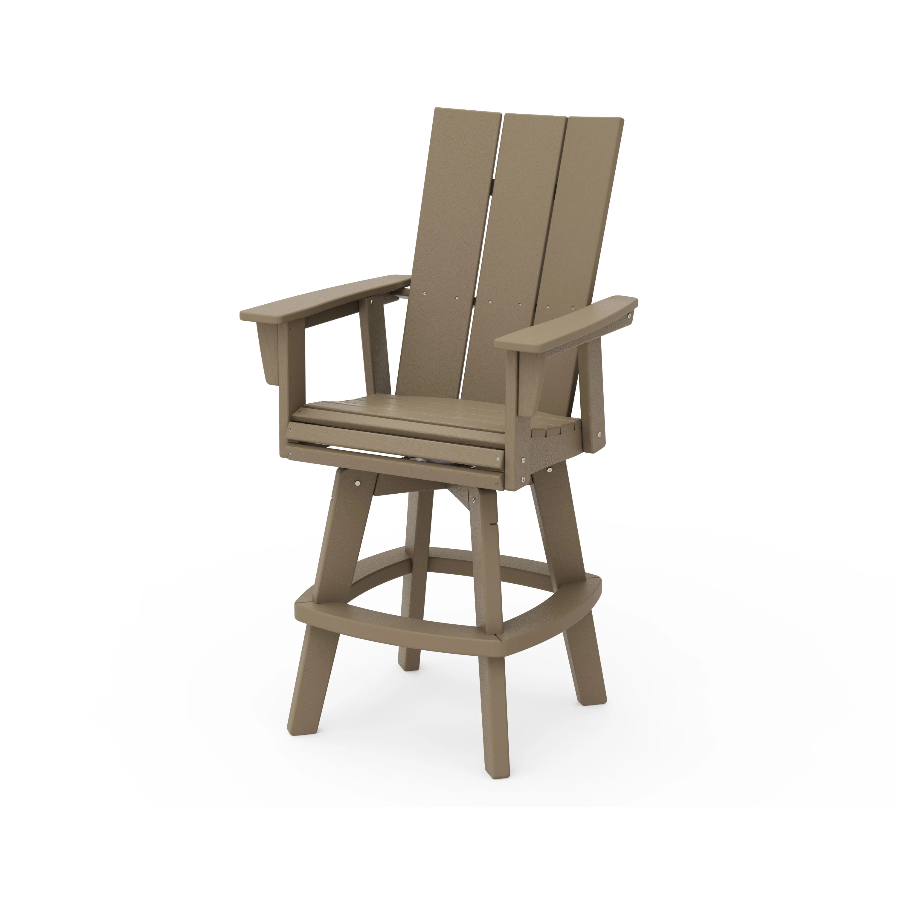 Modern Curveback Adirondack Swivel Bar Chair - Image 14