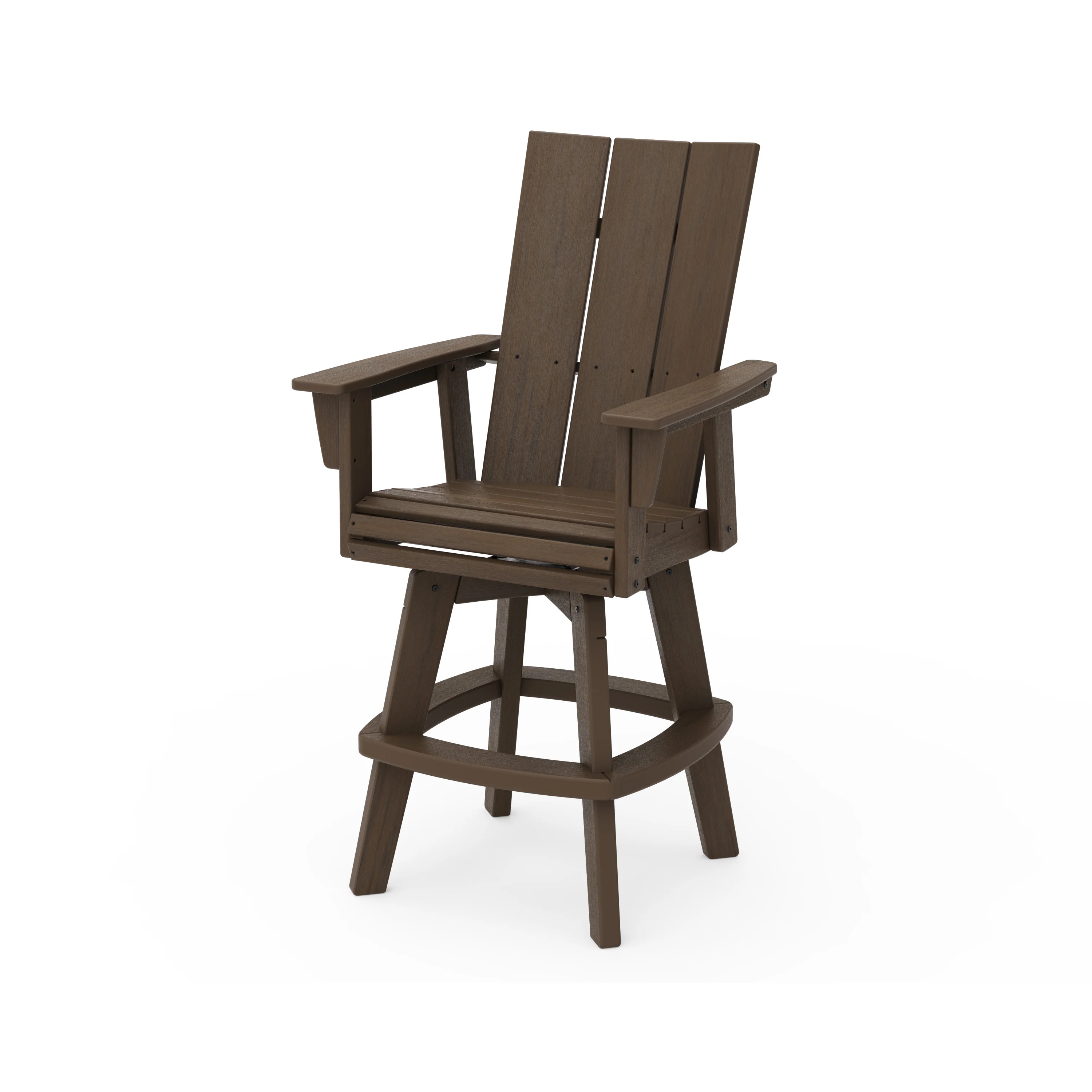 Modern Curveback Adirondack Swivel Bar Chair - Image 4