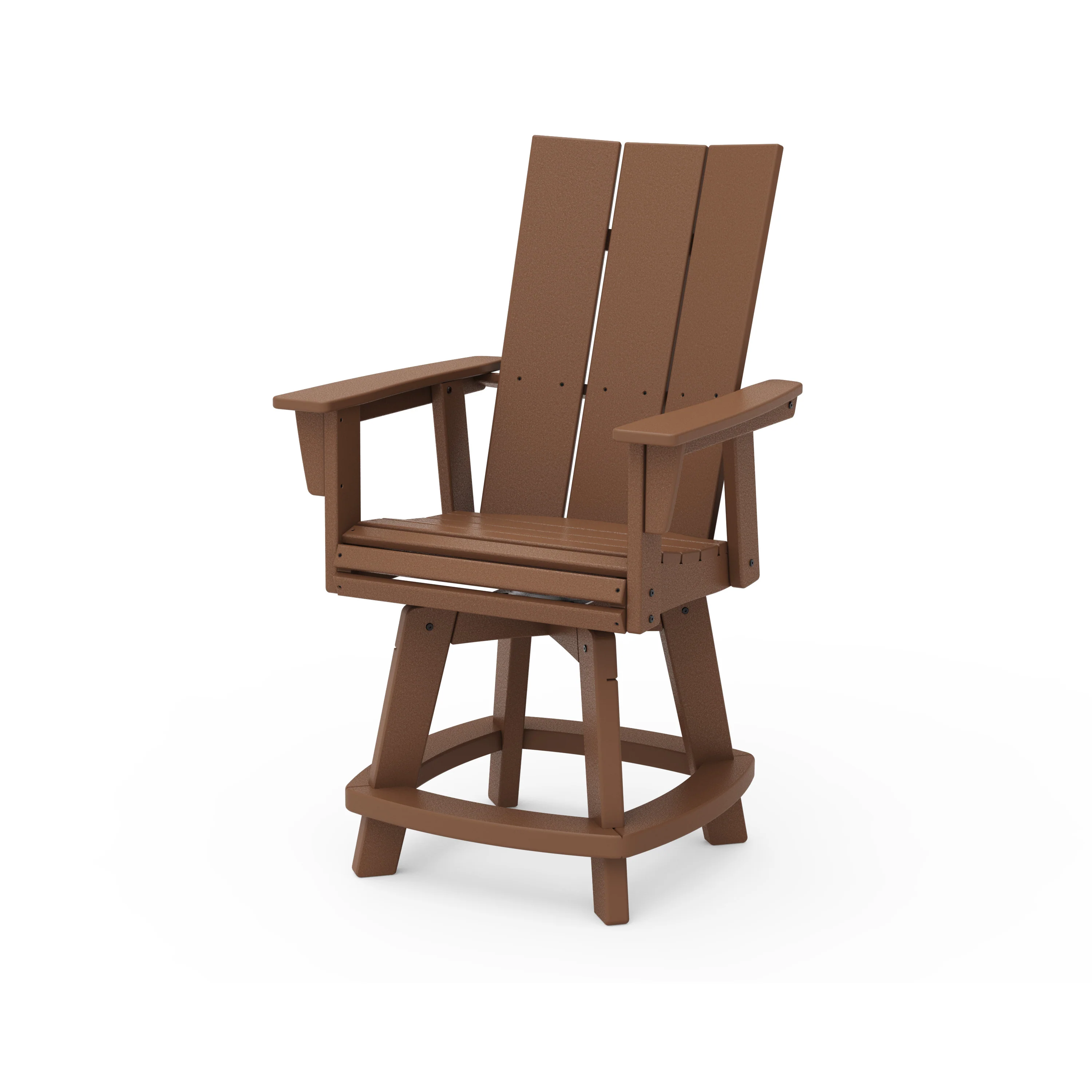 Modern Curveback Adirondack Swivel Counter Chair - Image 4