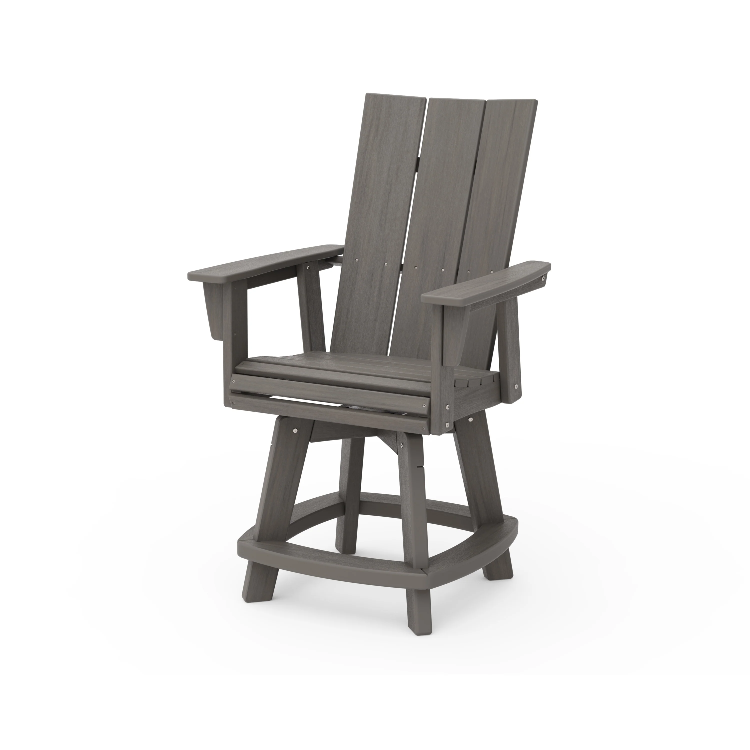 Modern Curveback Adirondack Swivel Counter Chair - Image 7