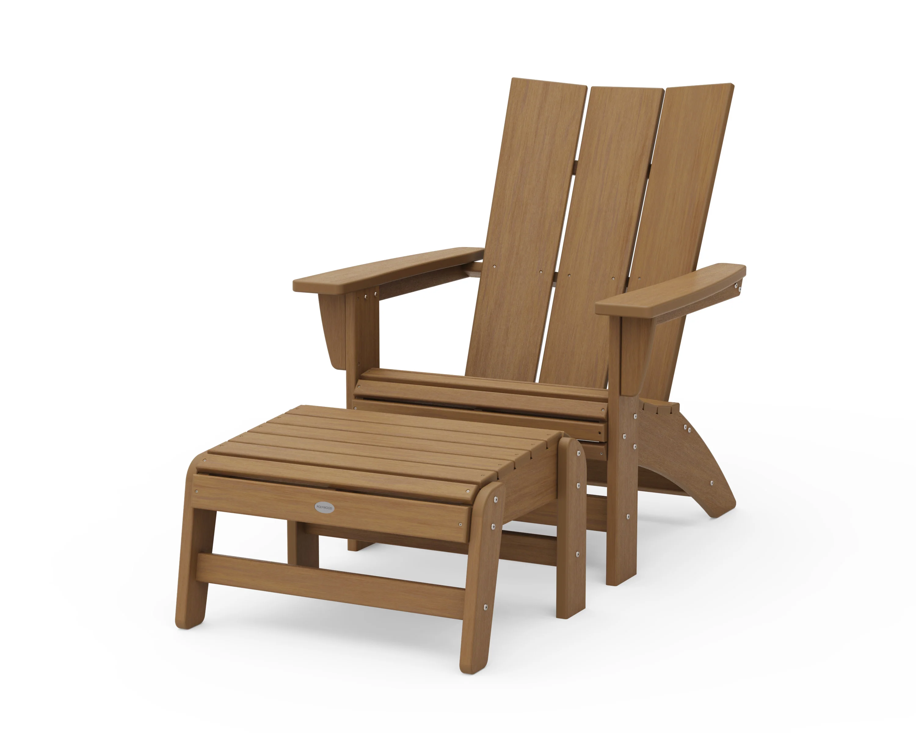 Modern Grand Adirondack Chair with Ottoman - Image 22