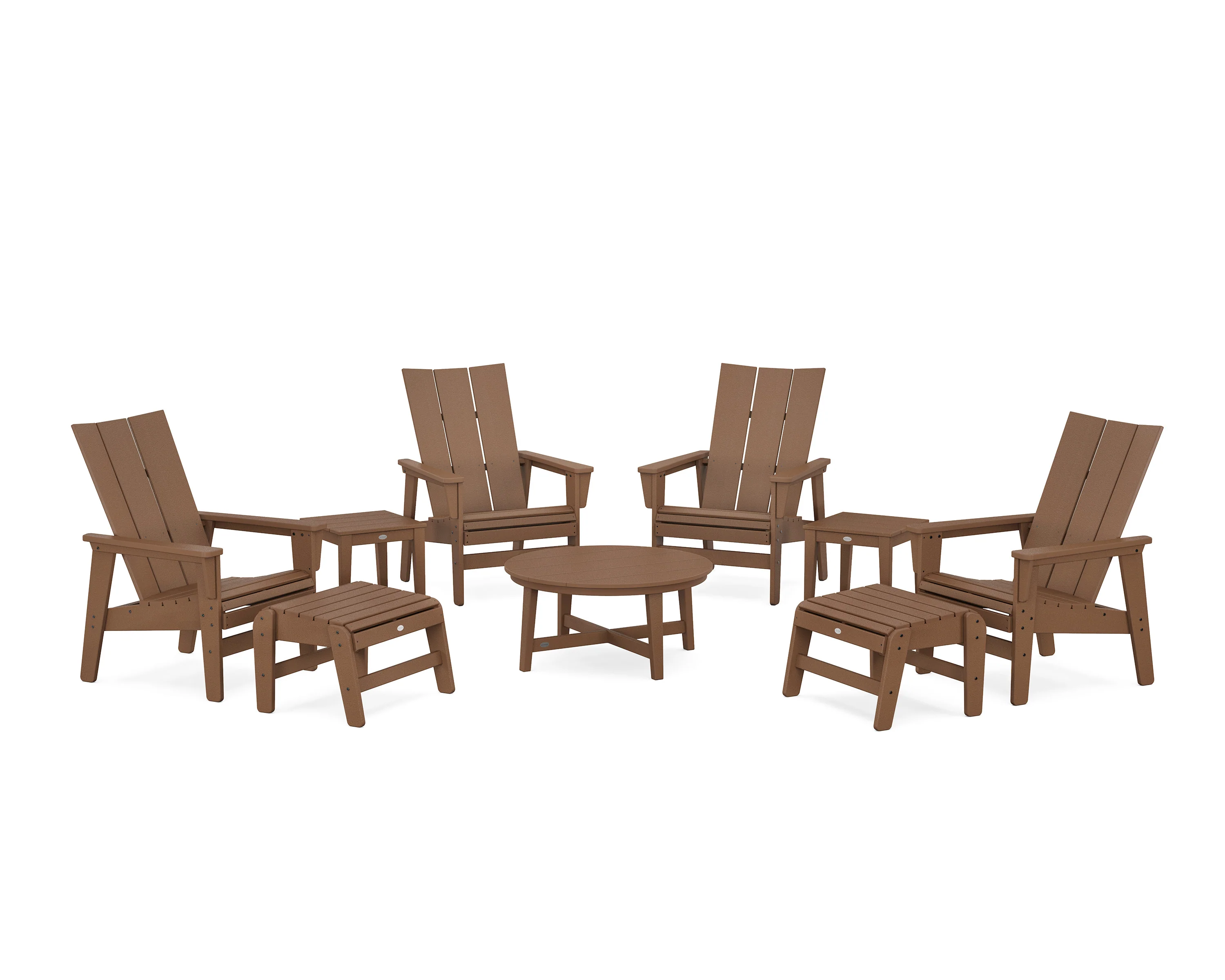Modern Grand Upright Adirondack 9-Piece Conversation Set - Image 14
