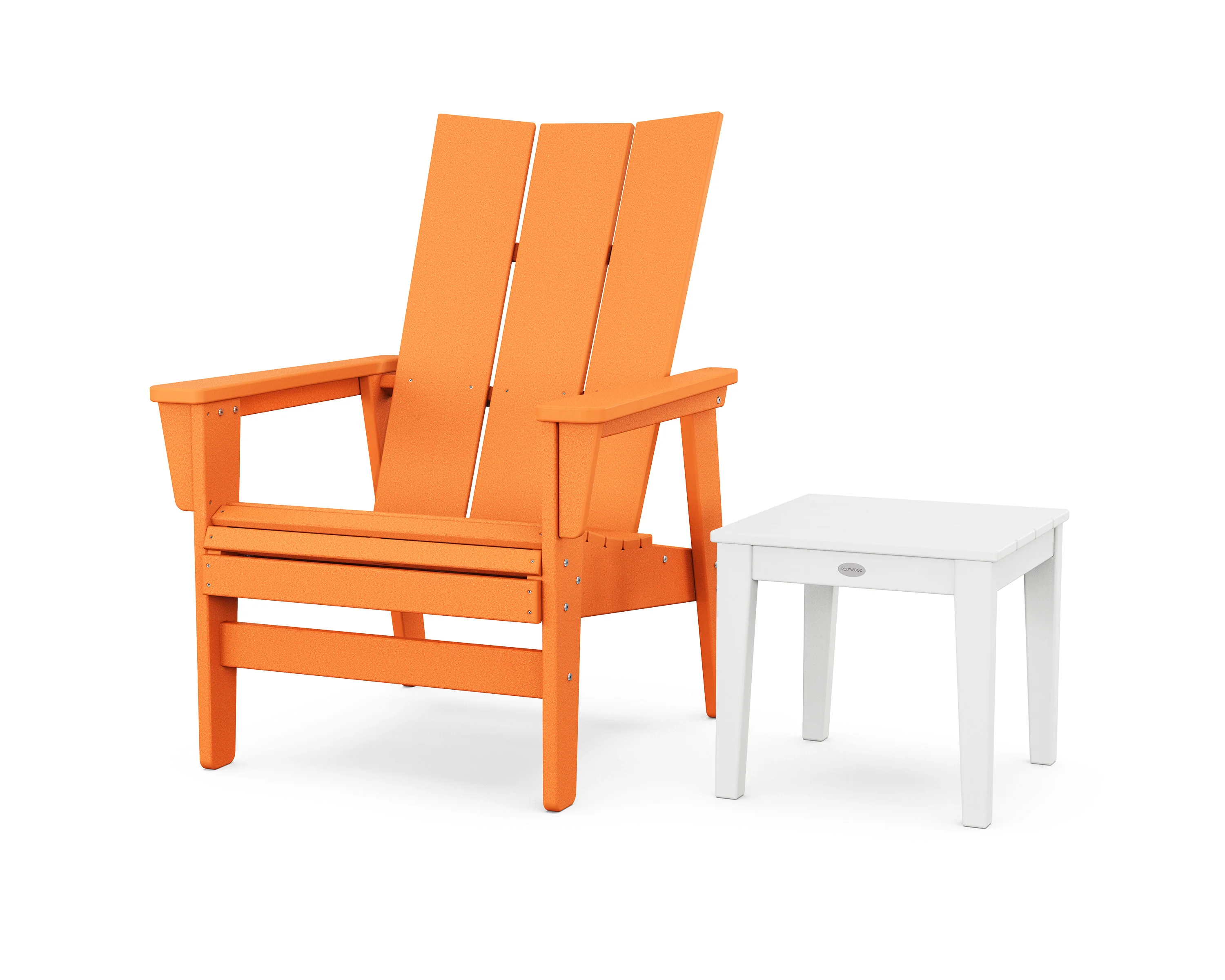 Modern Grand Upright Adirondack Chair with Side Table - Image 12