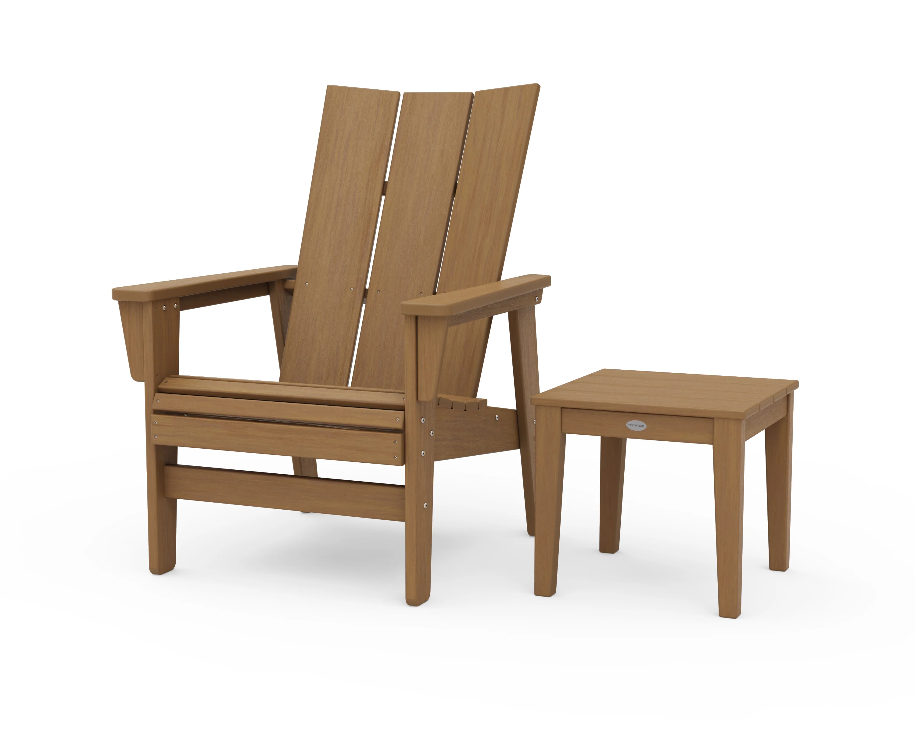 Modern Grand Upright Adirondack Chair with Side Table - Image 20