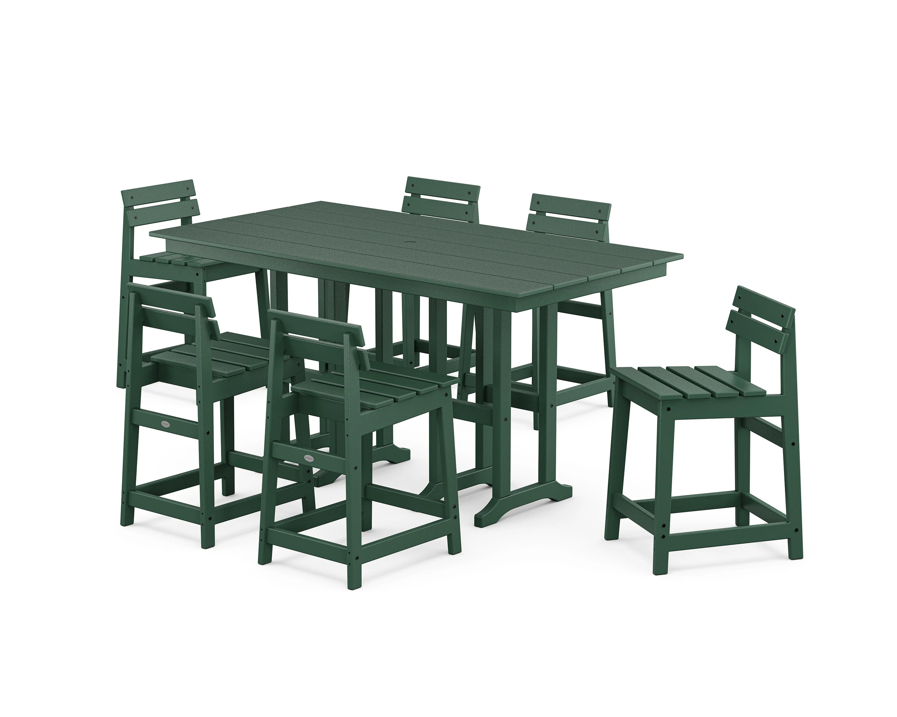 Modern Studio Plaza Lowback Counter Chair 7-Piece Set - Image 5