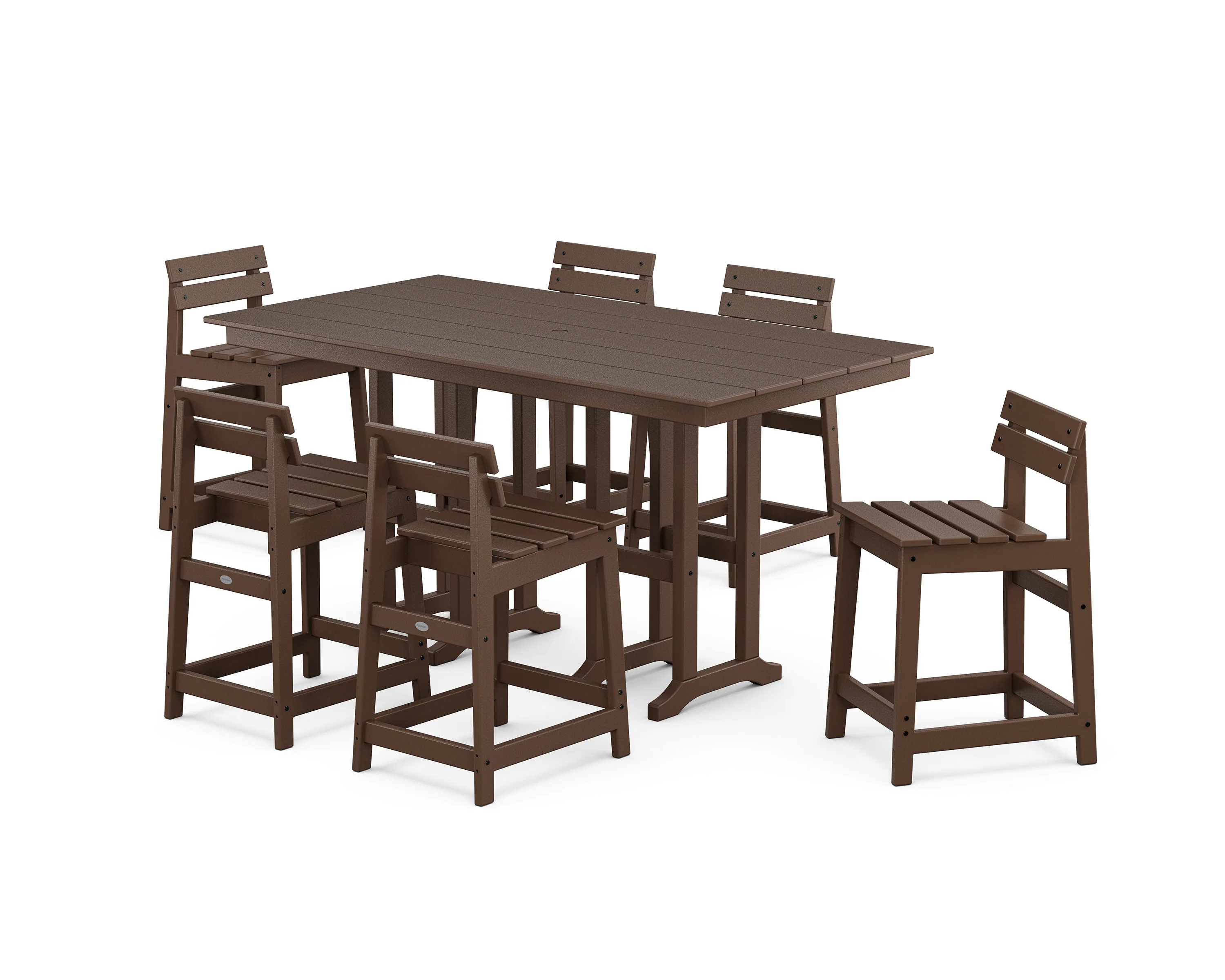 Modern Studio Plaza Lowback Counter Chair 7-Piece Set - Image 8