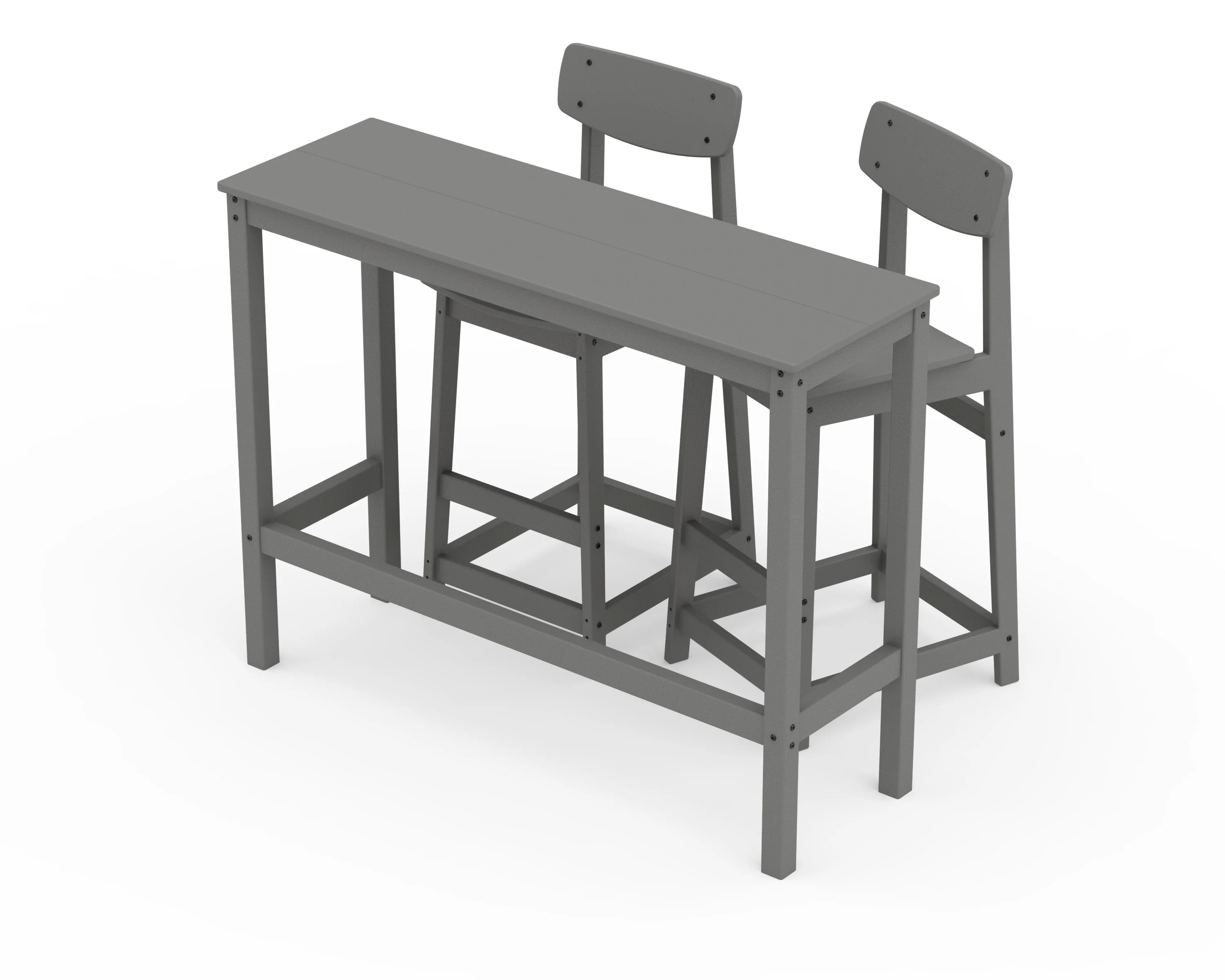 Modern Studio Urban Bar Chair 3-Piece Balcony Set - Image 2