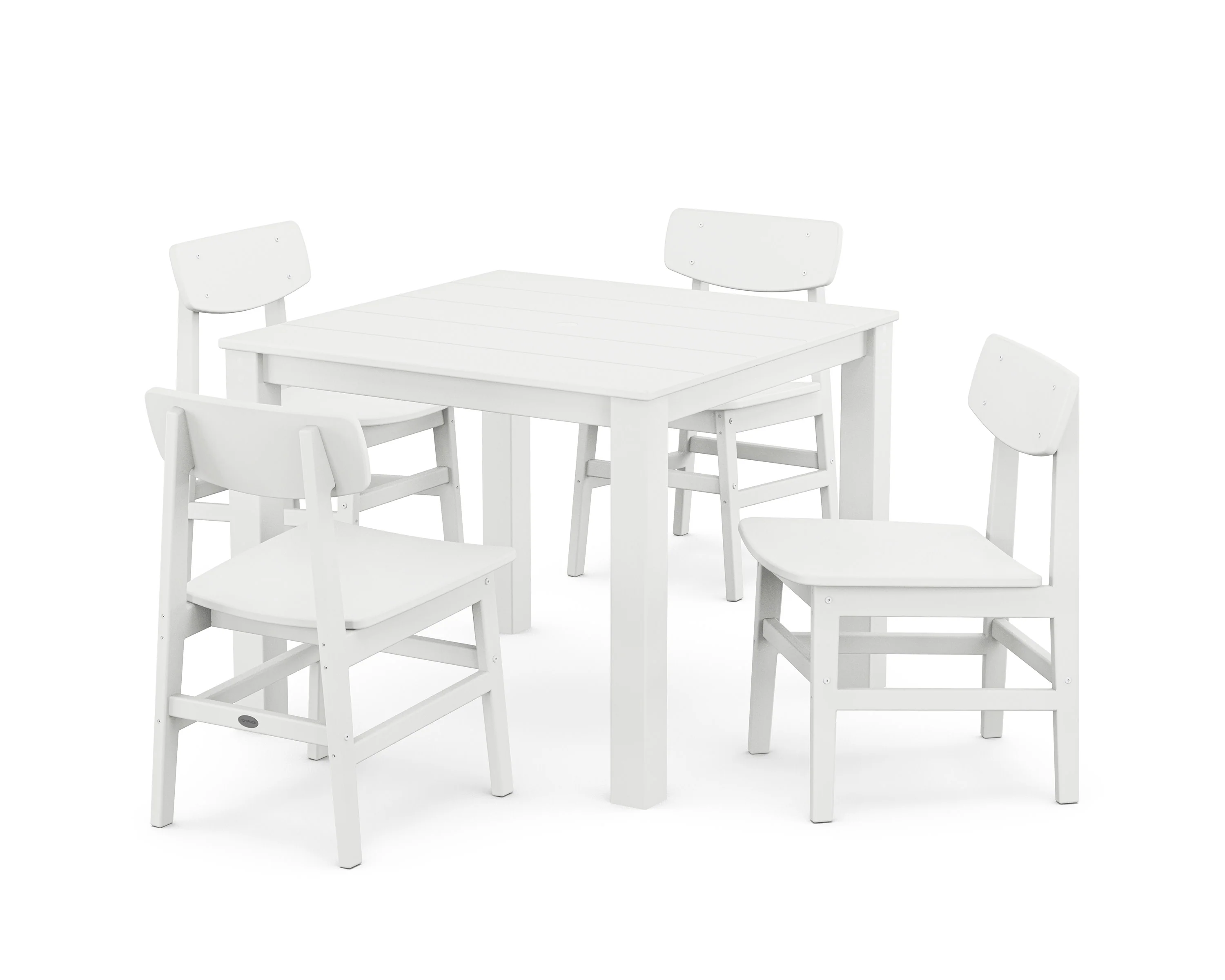 Modern Studio Urban Chair 5-Piece Parsons Dining Set - Image 5
