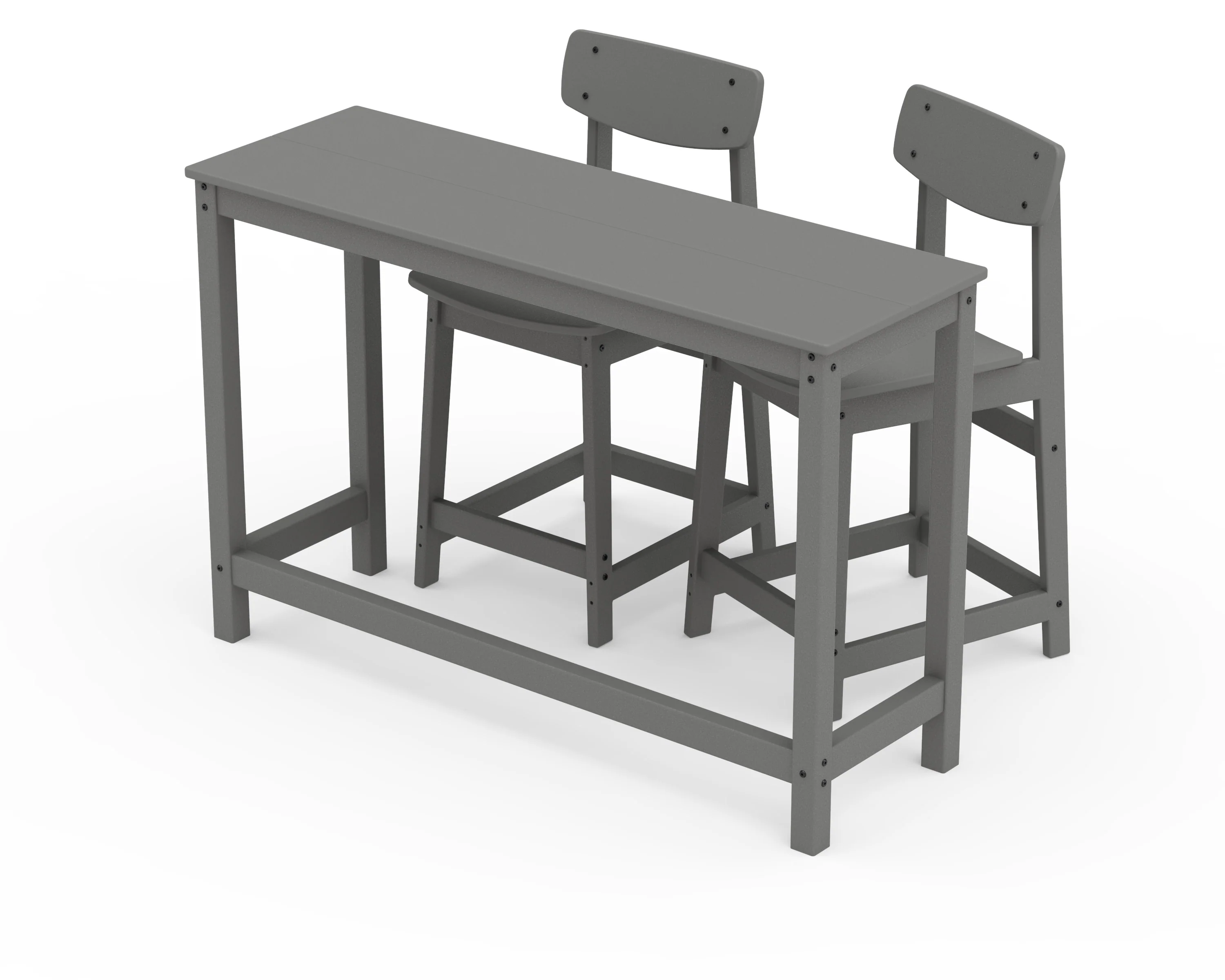 Modern Studio Urban Counter Chair 3-Piece Balcony Set - Image 2