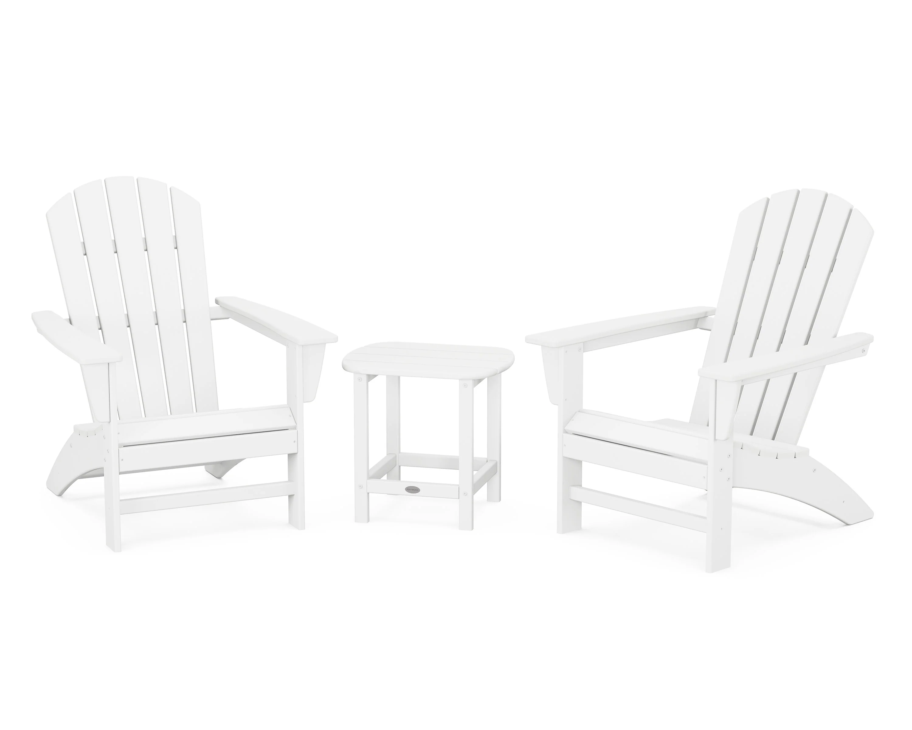 Nautical 3-Piece Adirondack Set with South Beach 18" Side Table - Image 13
