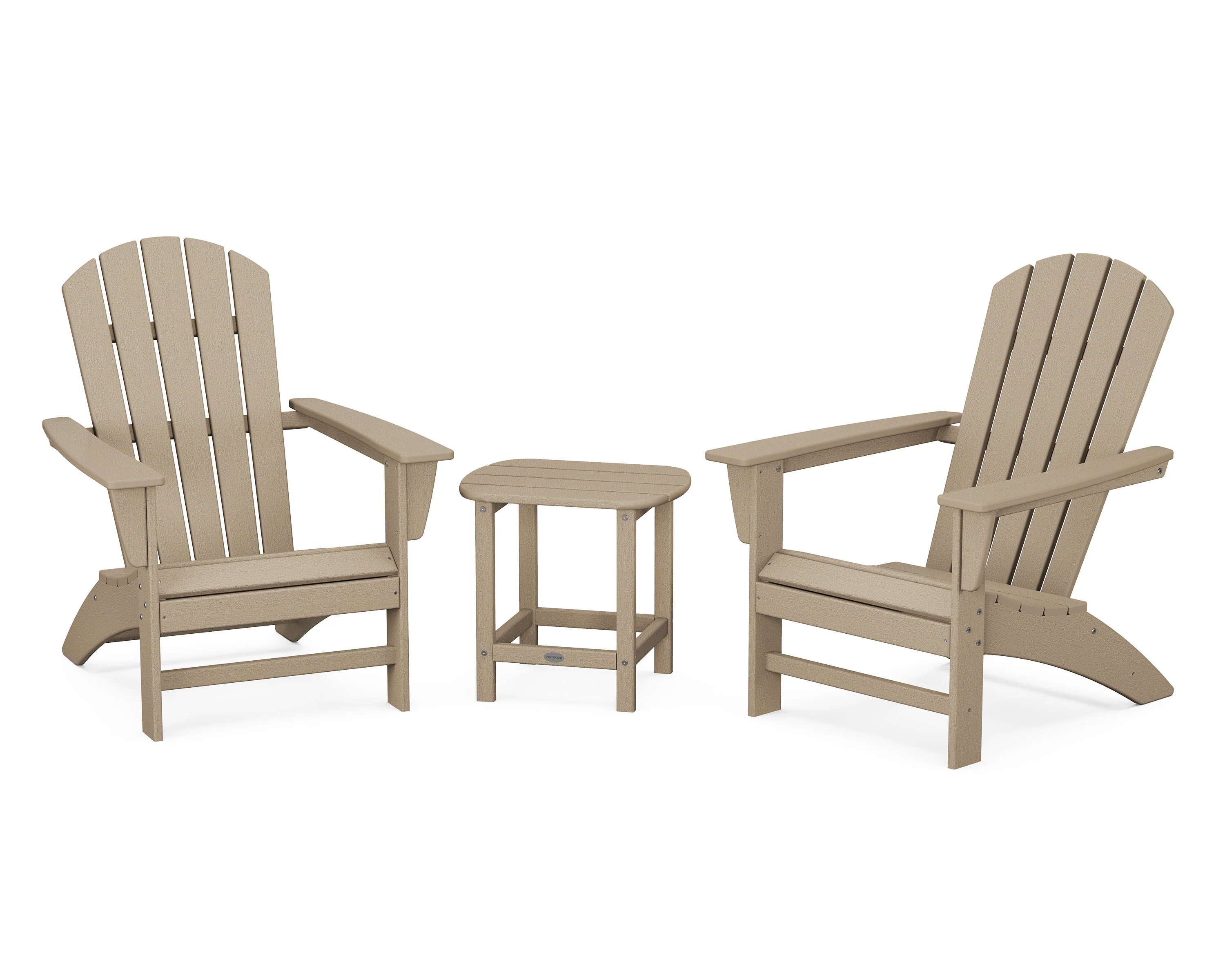 Nautical 3-Piece Adirondack Set with South Beach 18" Side Table - Image 15